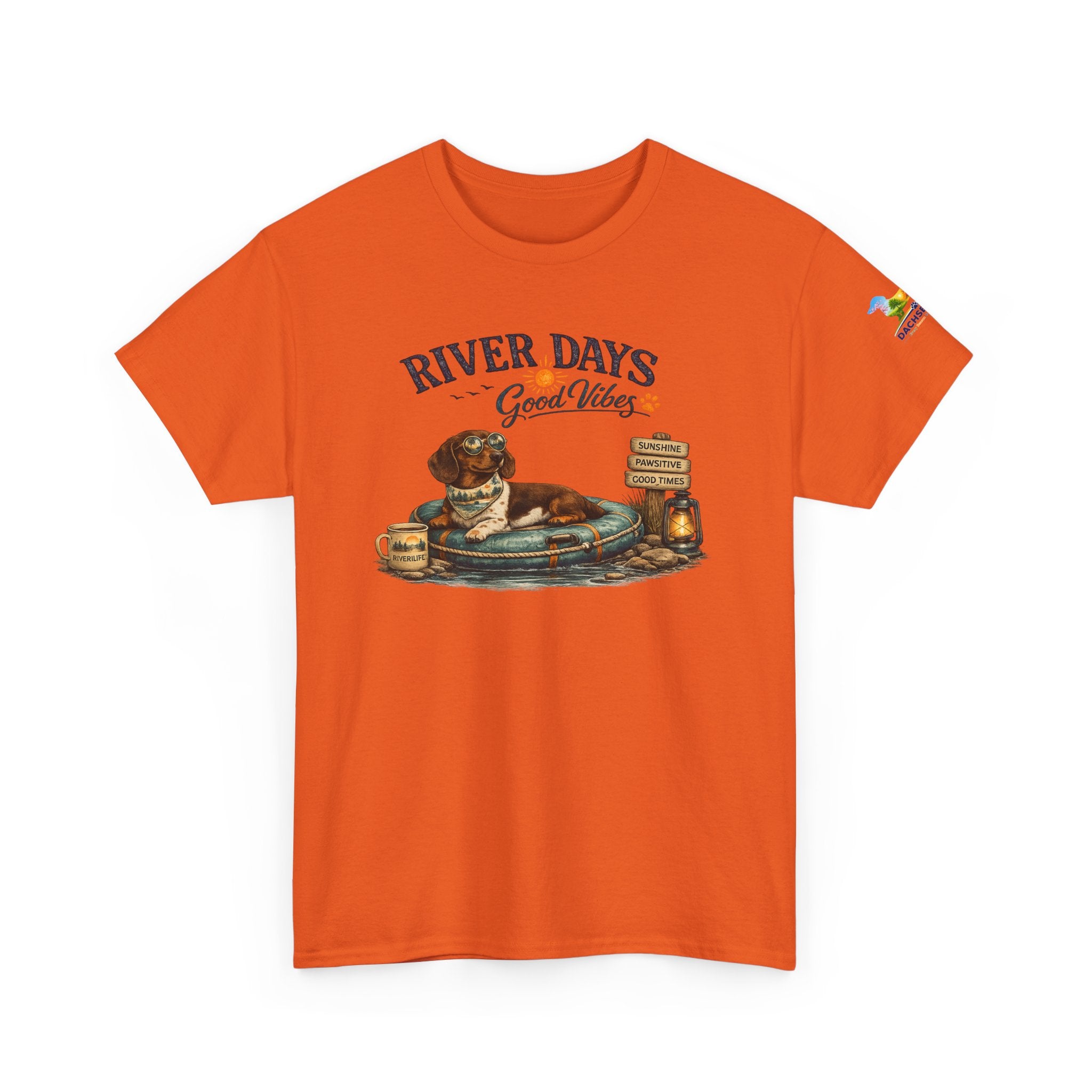 Dachshund River Days T-Shirt – Summer Vibes Wiener Dog Gift Graphic Tee