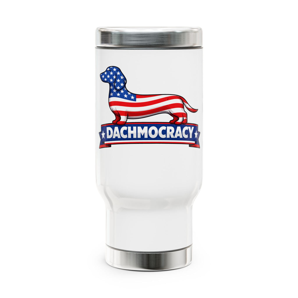Stainless Steel Travel Mug with Handle, 14oz