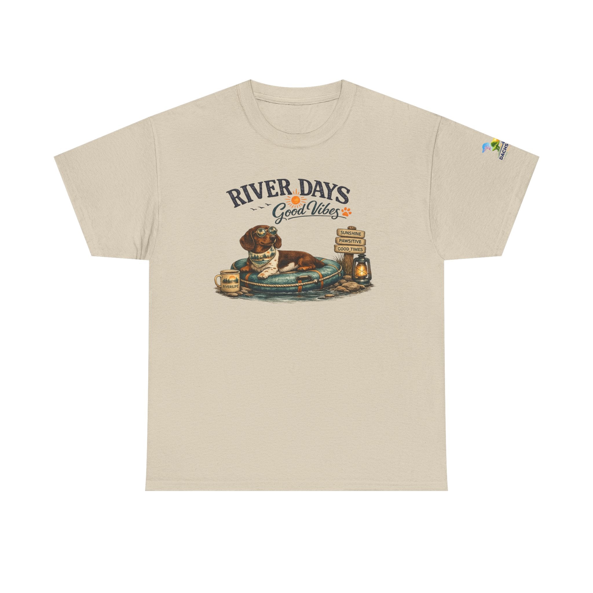 Dachshund River Days T-Shirt – Summer Vibes Wiener Dog Gift Graphic Tee