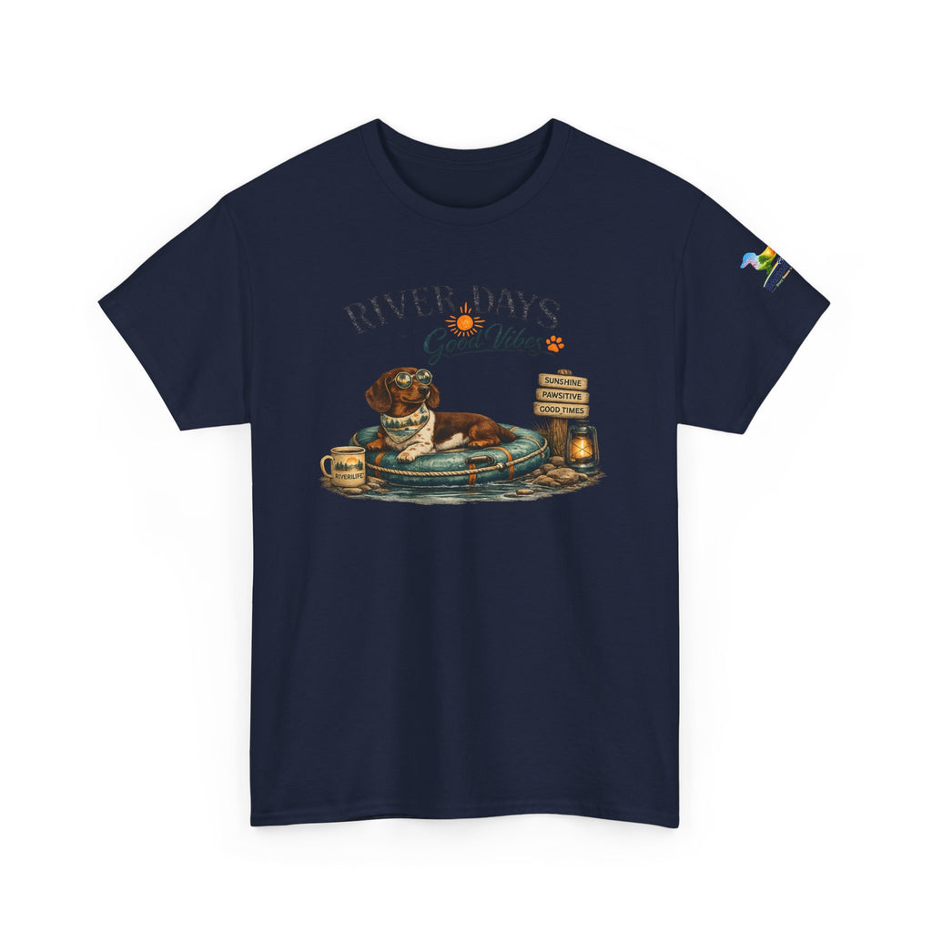 Dachshund River Days T-Shirt – Summer Vibes Wiener Dog Gift Graphic Tee