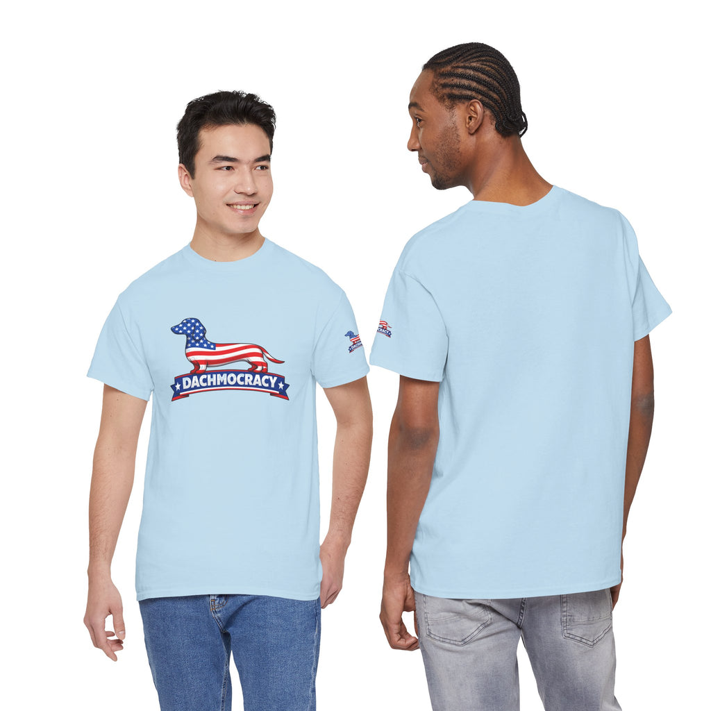 Patriotic Dachshund T-Shirt – American Flag Wiener Dog Graphic Tee