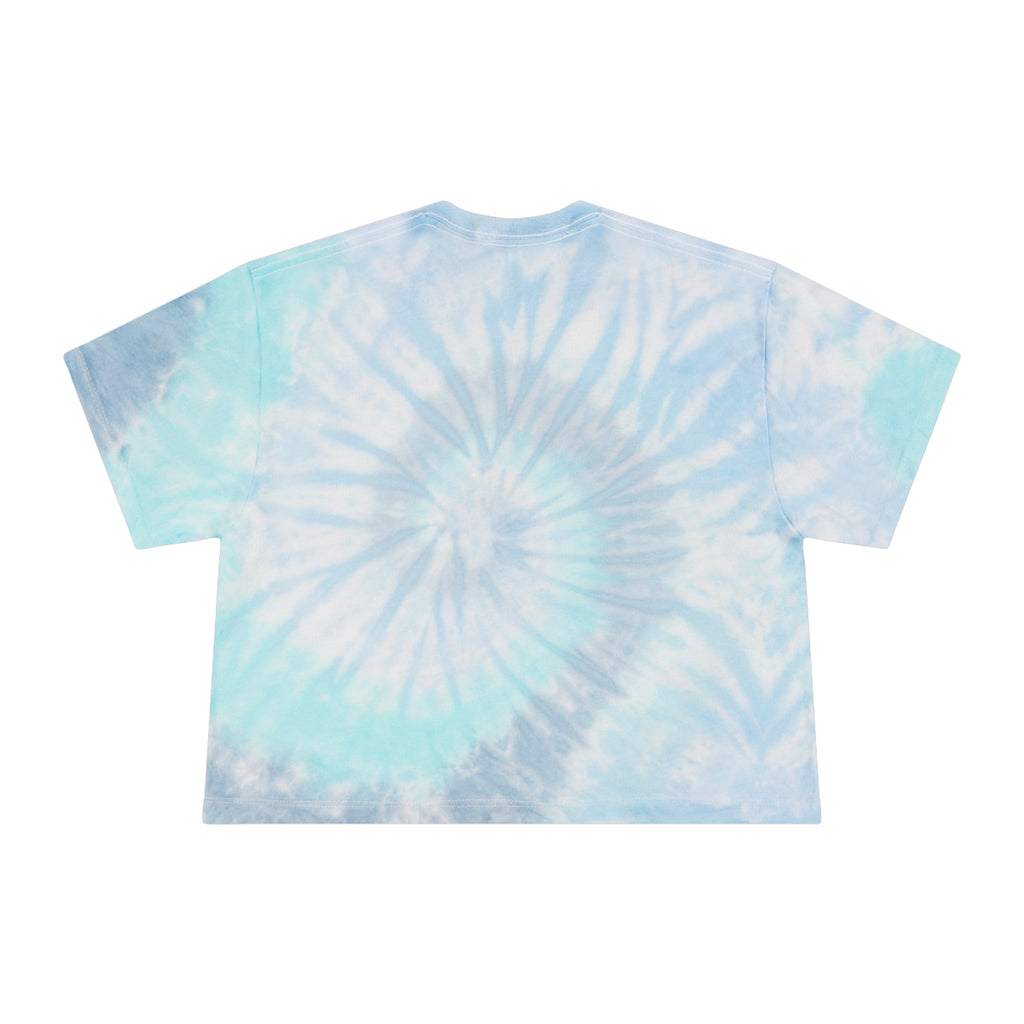 DACHSHUND RIVER DAYS Women's Tie-Dye Crop Tee