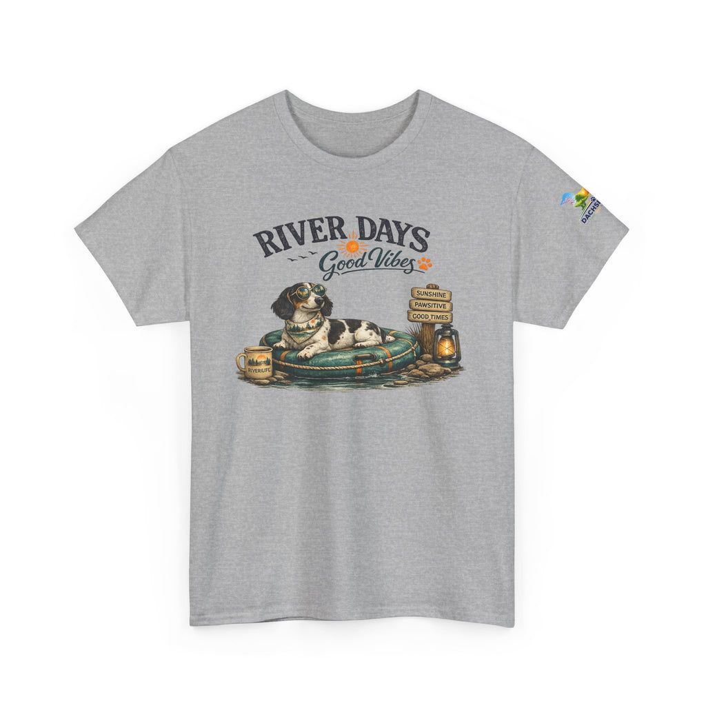 Piebald Dachshund River Days Summer T-Shirt