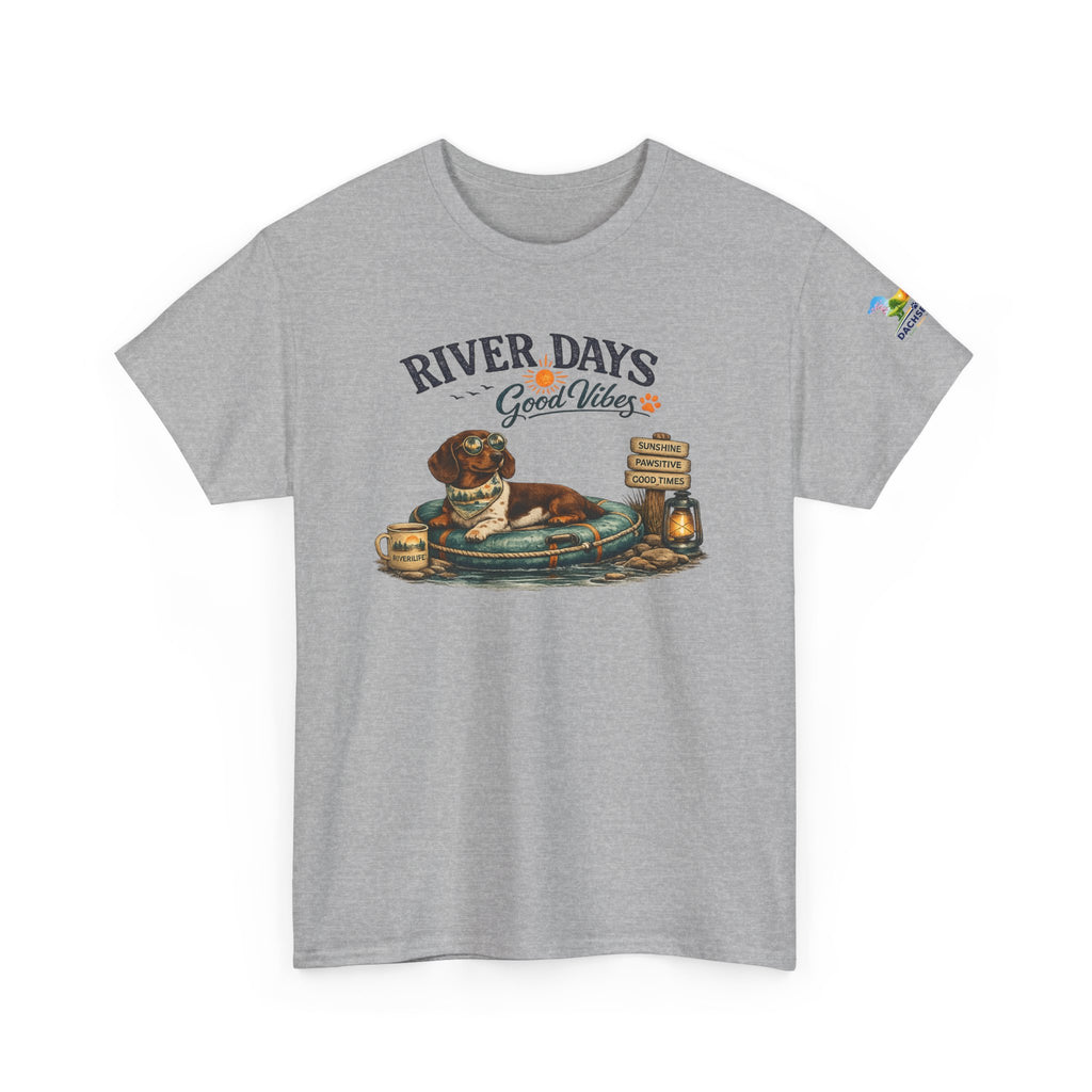 Dachshund River Days T-Shirt – Summer Vibes Wiener Dog Gift Graphic Tee