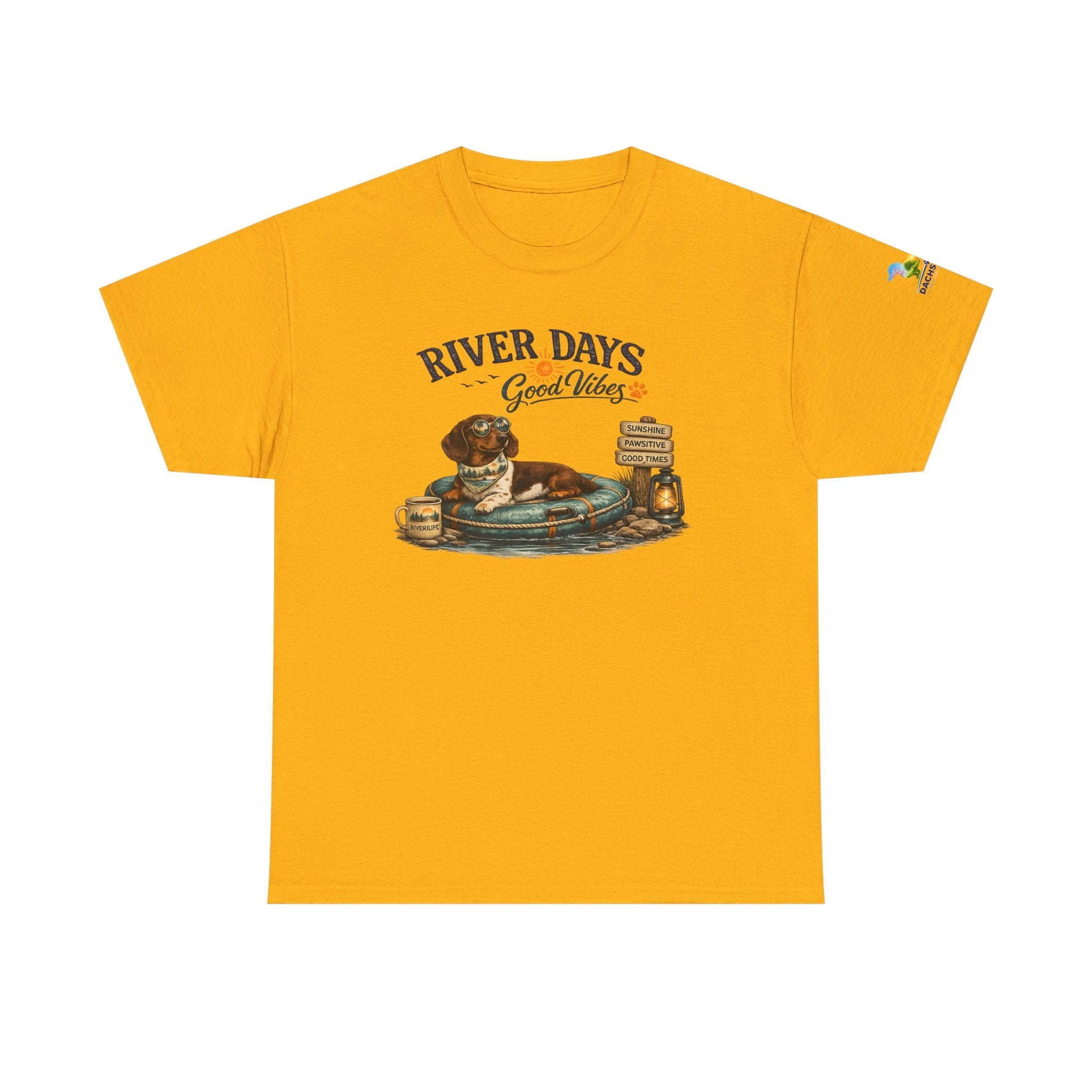 Dachshund River Days T-Shirt – Summer Vibes Wiener Dog Gift Graphic Tee