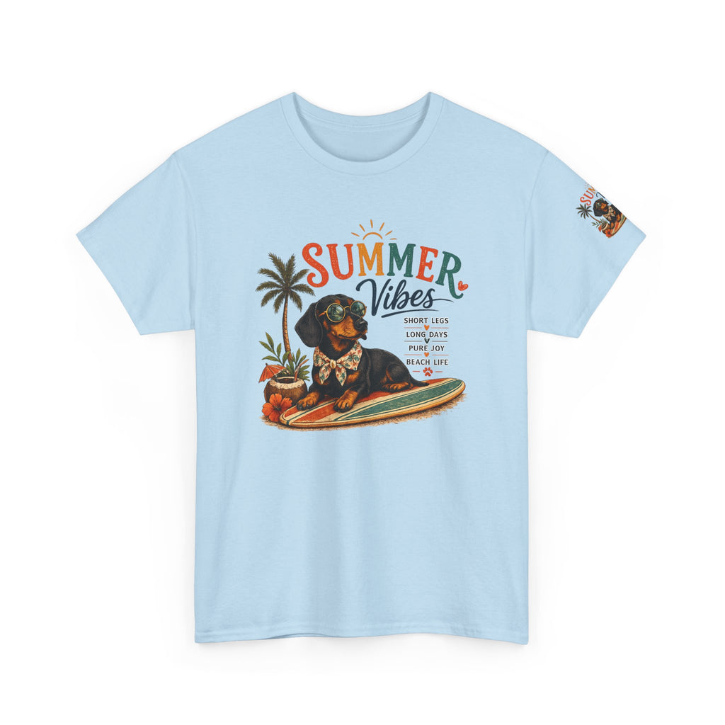 Dachshund SUMMER VIBES Heavy Cotton Tee