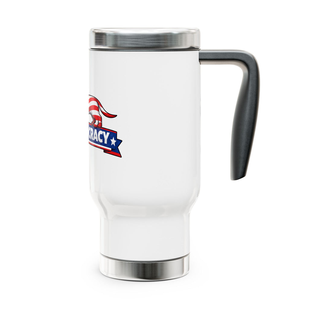 Stainless Steel Travel Mug with Handle, 14oz