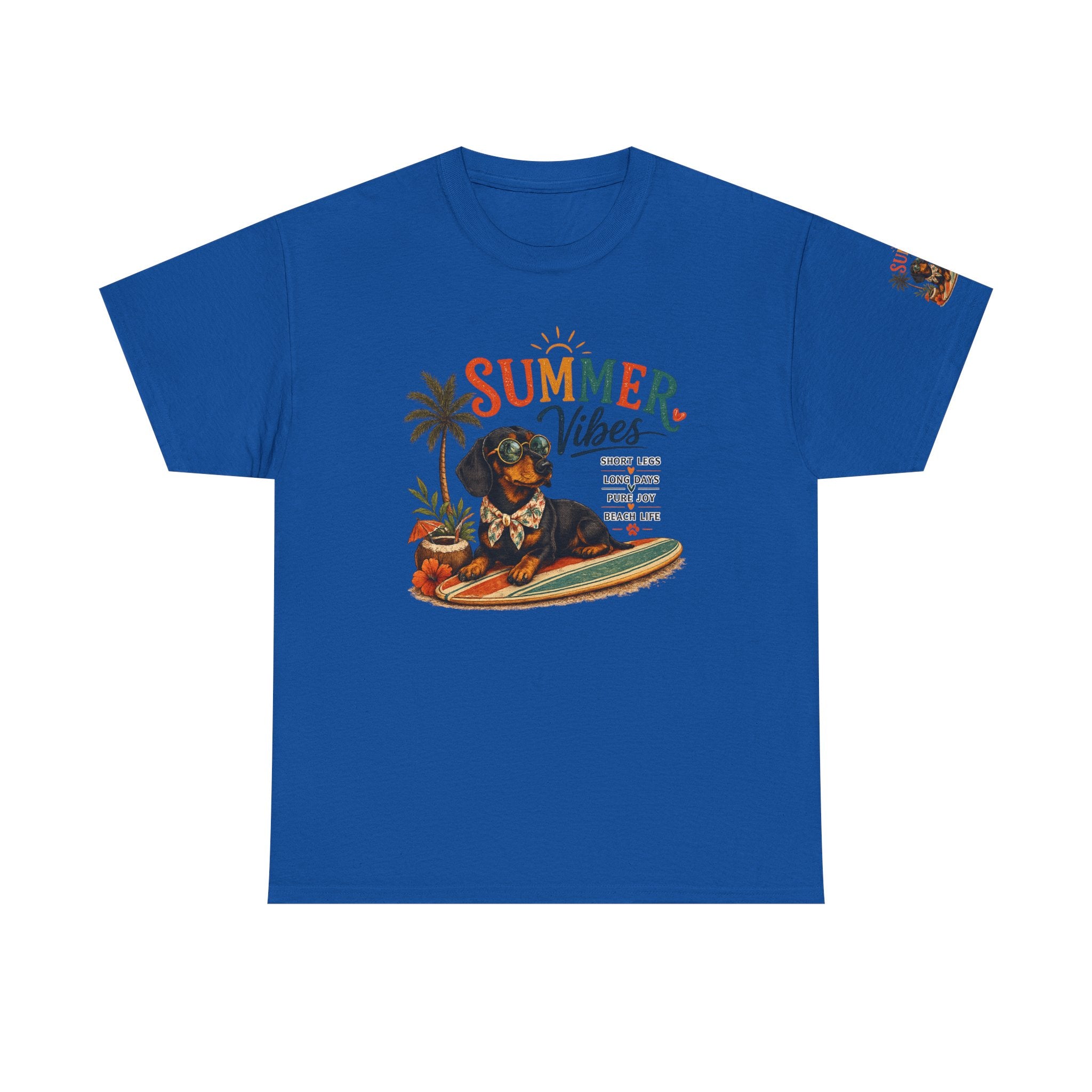Dachshund SUMMER VIBES Heavy Cotton Tee