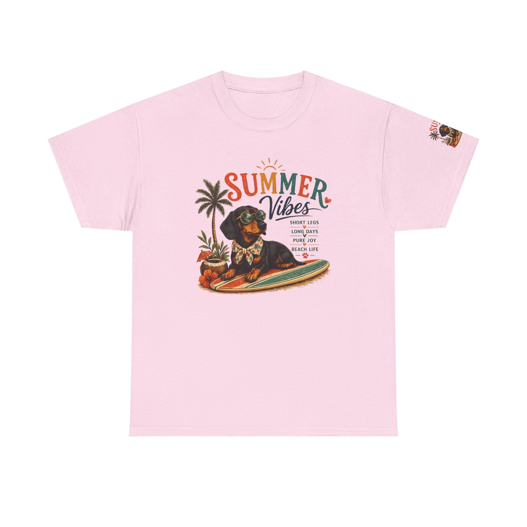 Dachshund SUMMER VIBES Heavy Cotton Tee