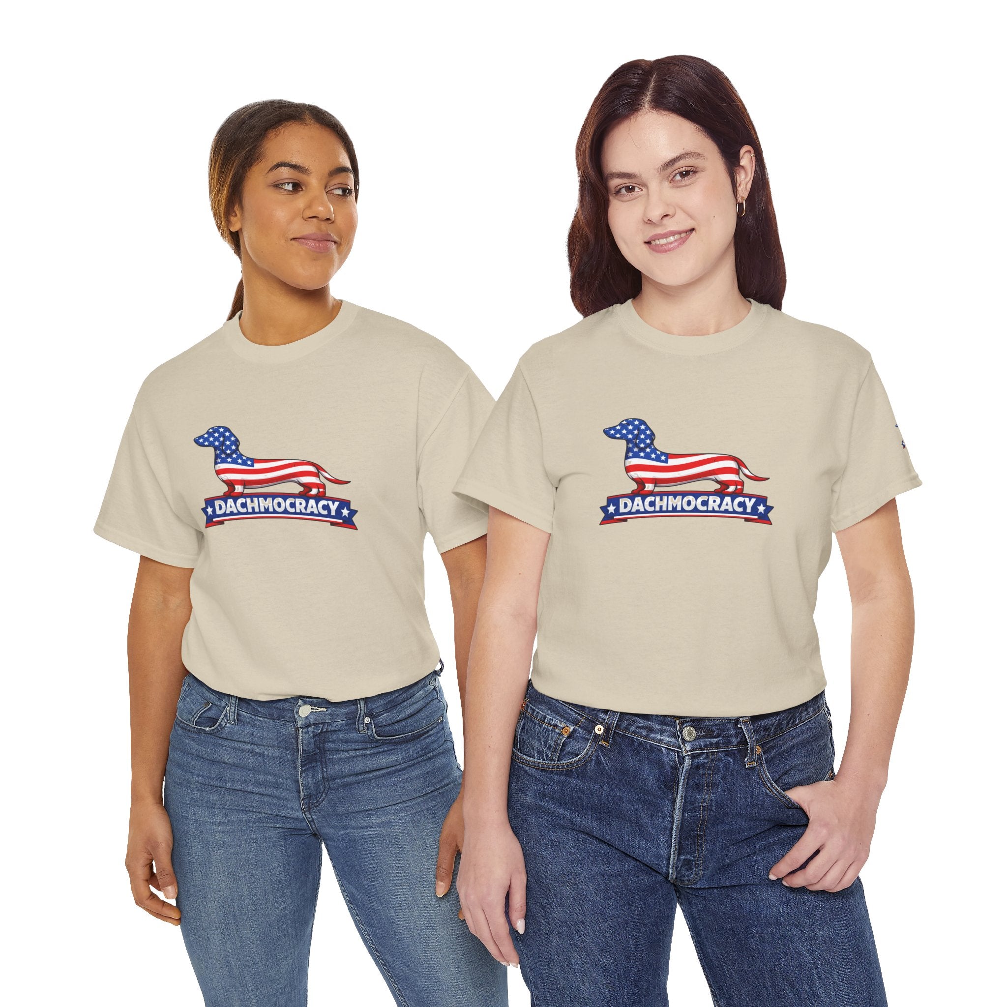 Patriotic Dachshund T-Shirt – American Flag Wiener Dog Graphic Tee