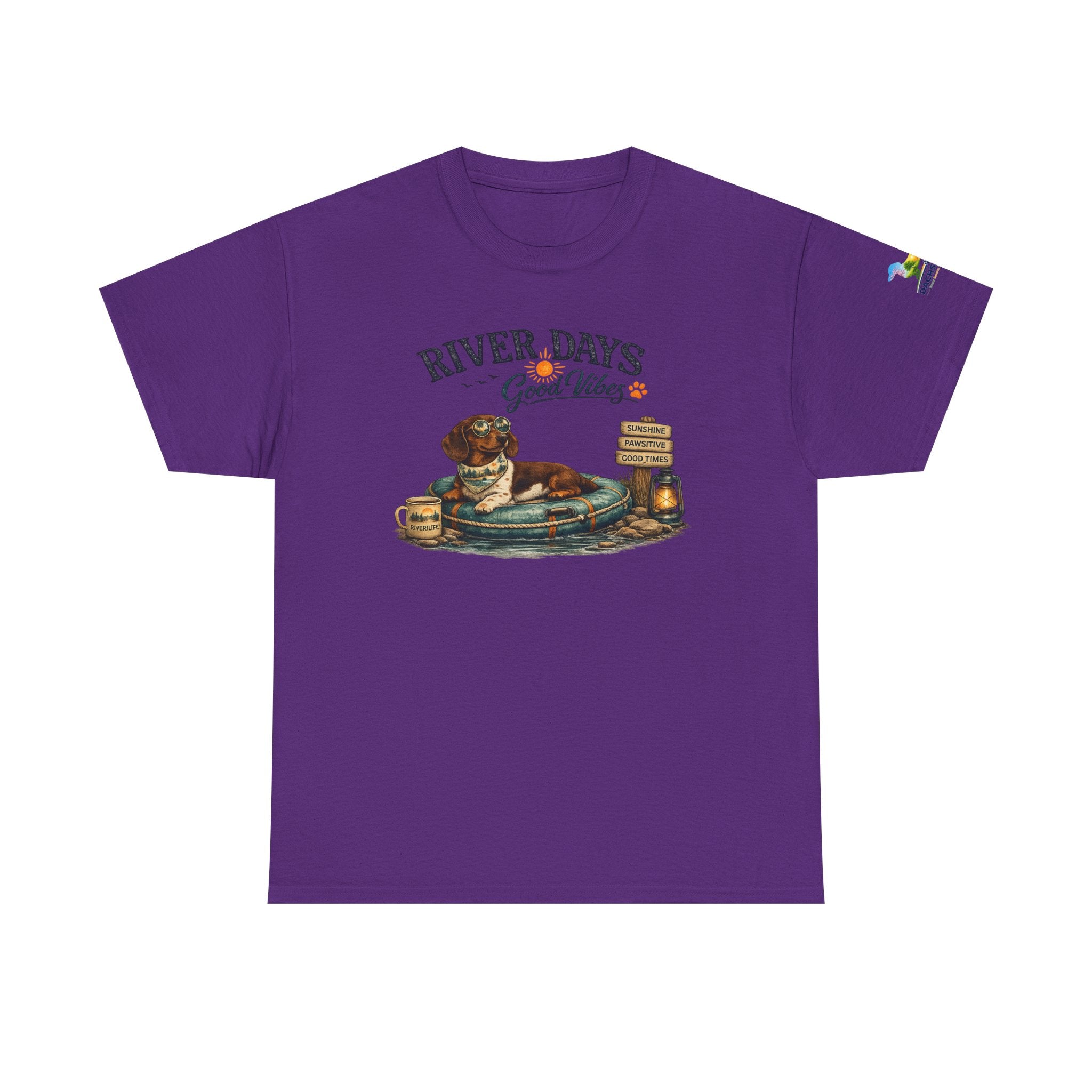 Dachshund River Days T-Shirt – Summer Vibes Wiener Dog Gift Graphic Tee