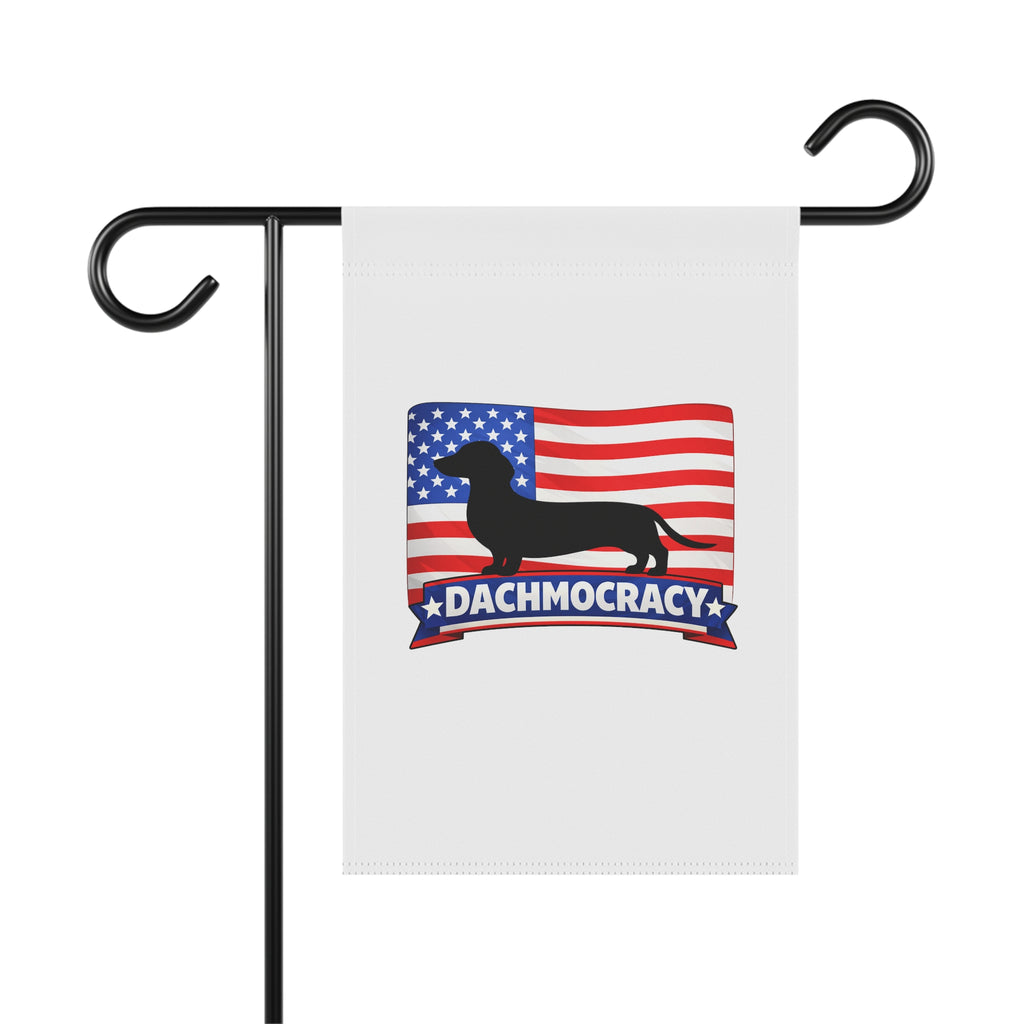 Dachshund 'Dachmocracy' American Flag Garden Flag