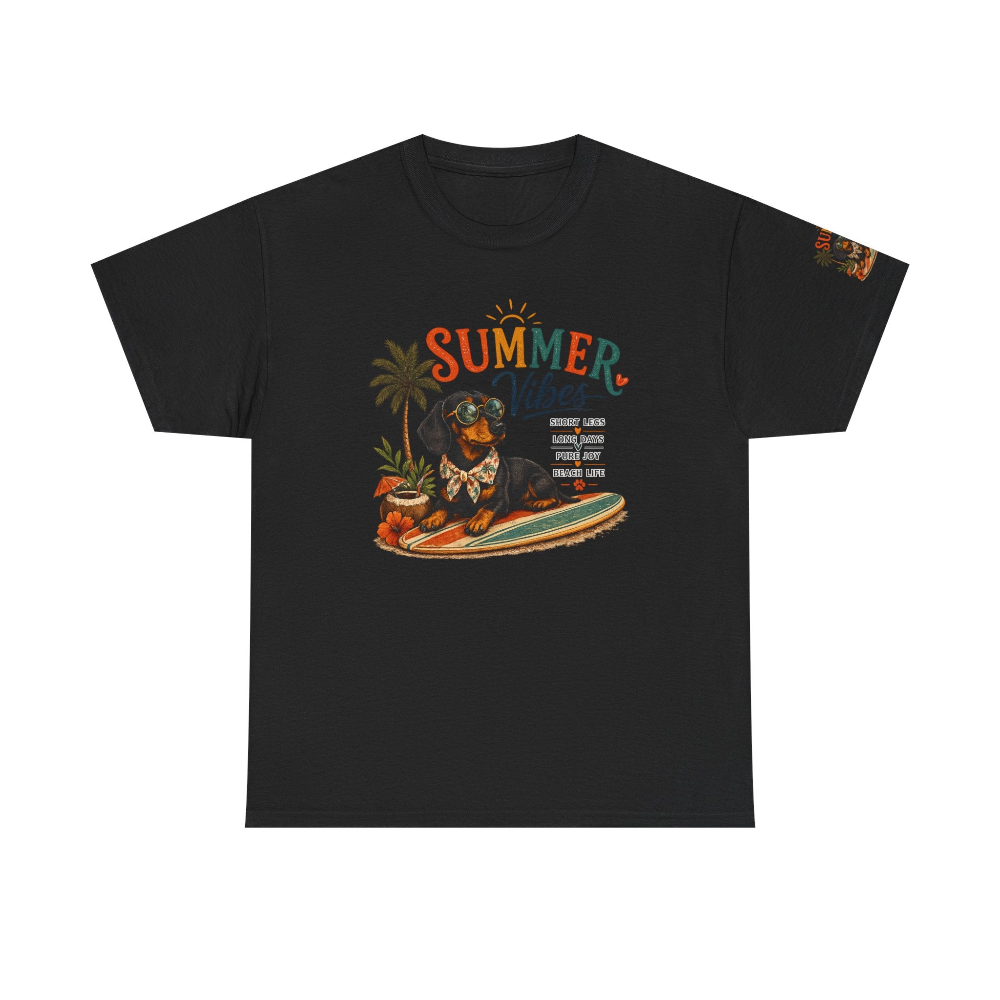 Dachshund SUMMER VIBES Heavy Cotton Tee