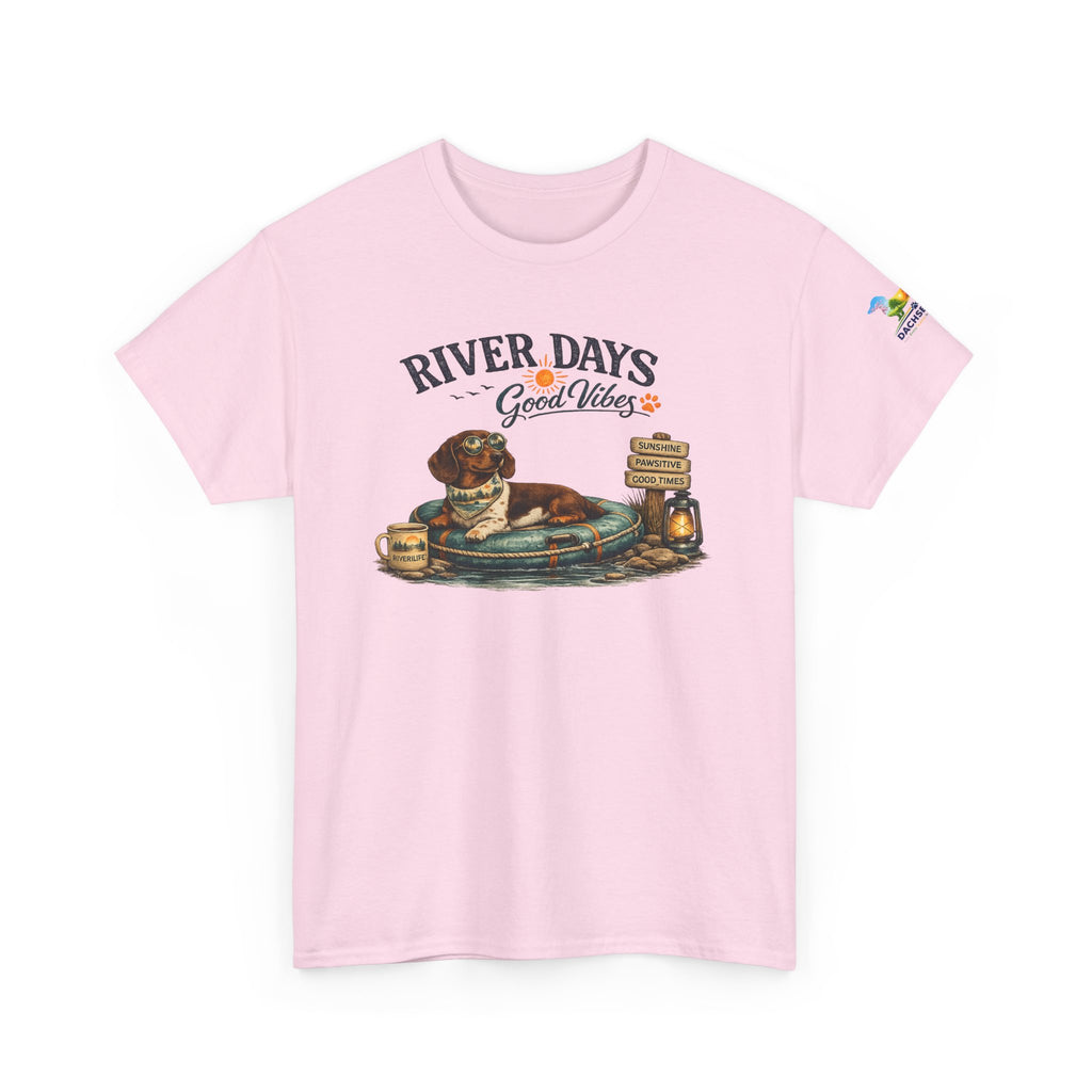 Dachshund River Days T-Shirt – Summer Vibes Wiener Dog Gift Graphic Tee