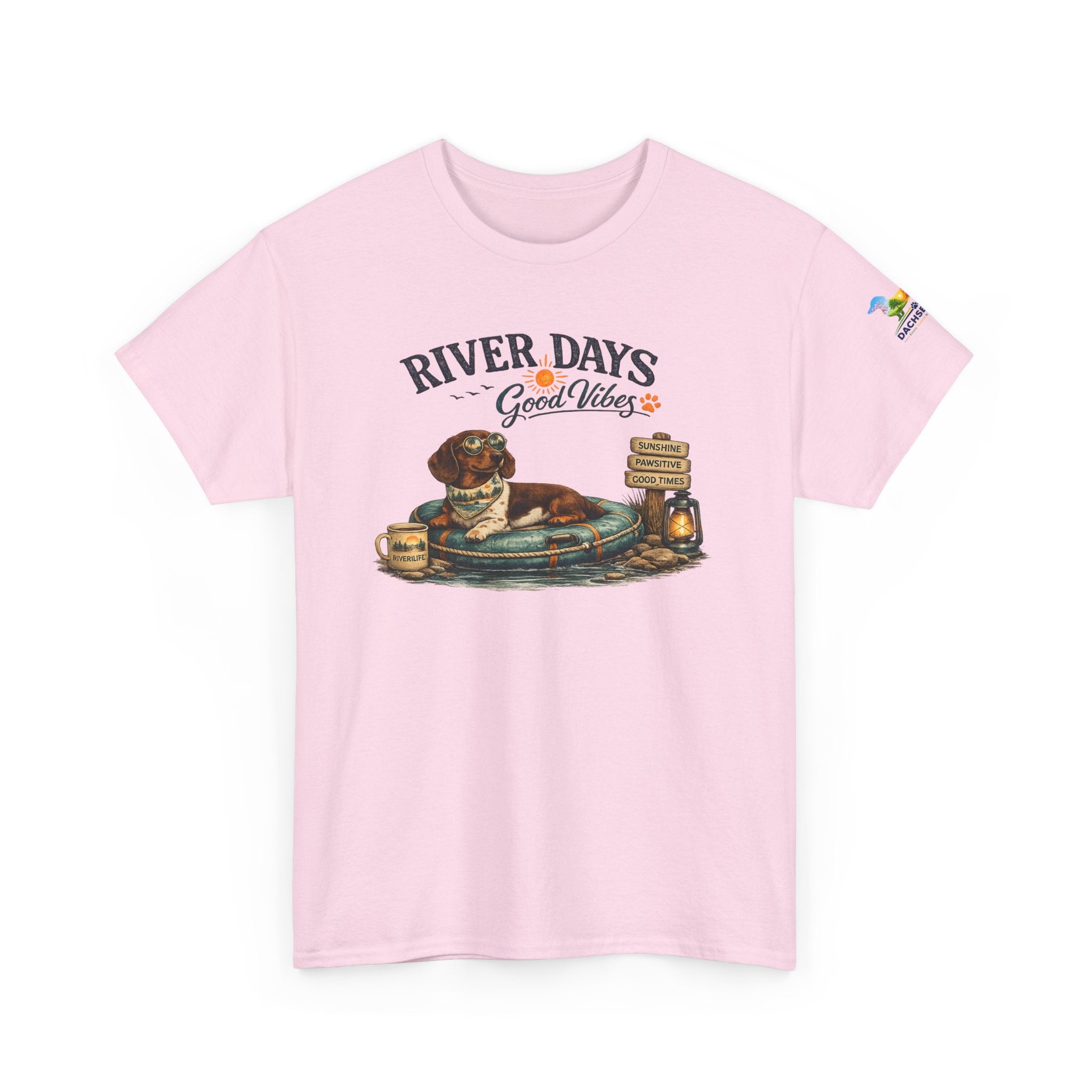 Dachshund River Days T-Shirt – Summer Vibes Wiener Dog Gift Graphic Tee