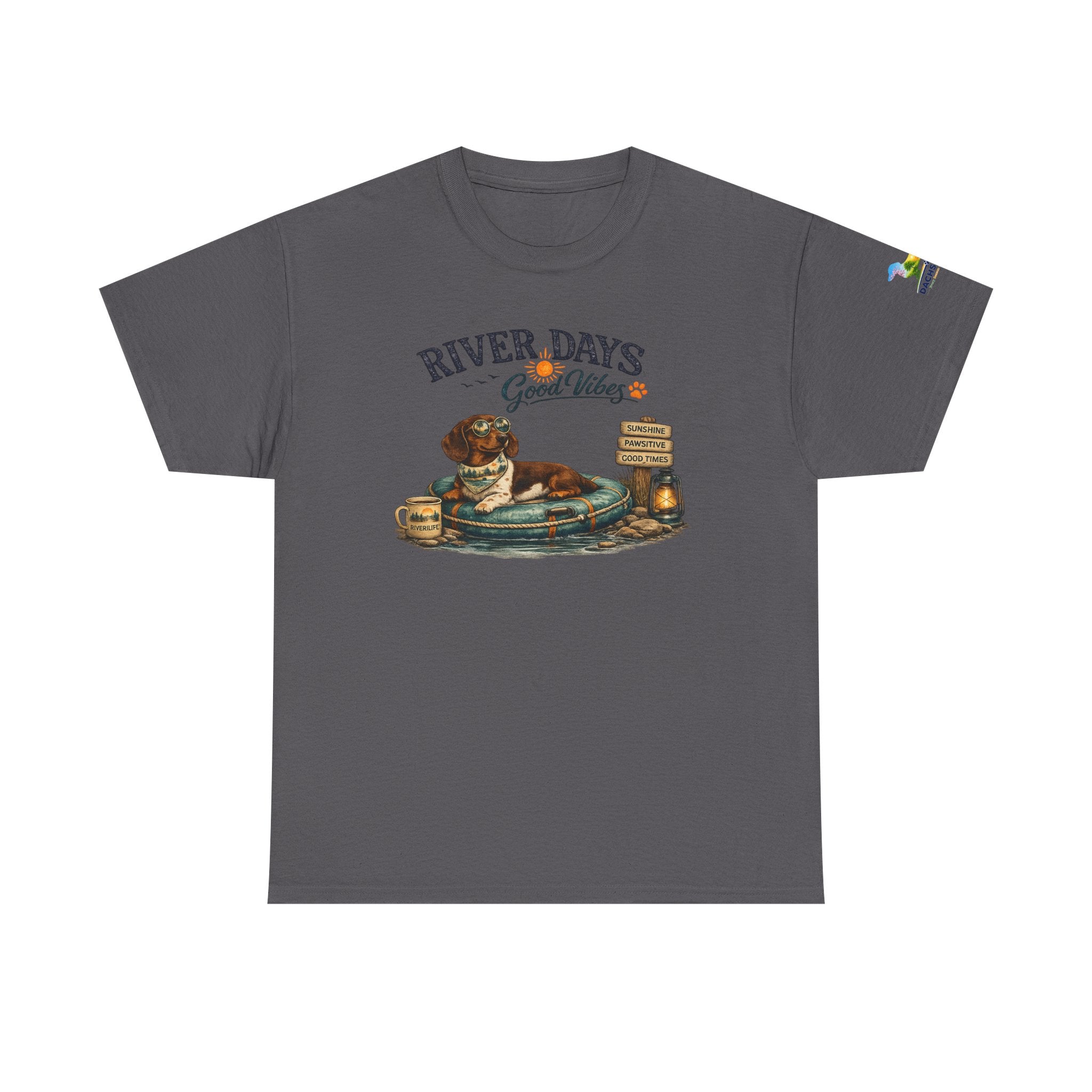 Dachshund River Days T-Shirt – Summer Vibes Wiener Dog Gift Graphic Tee