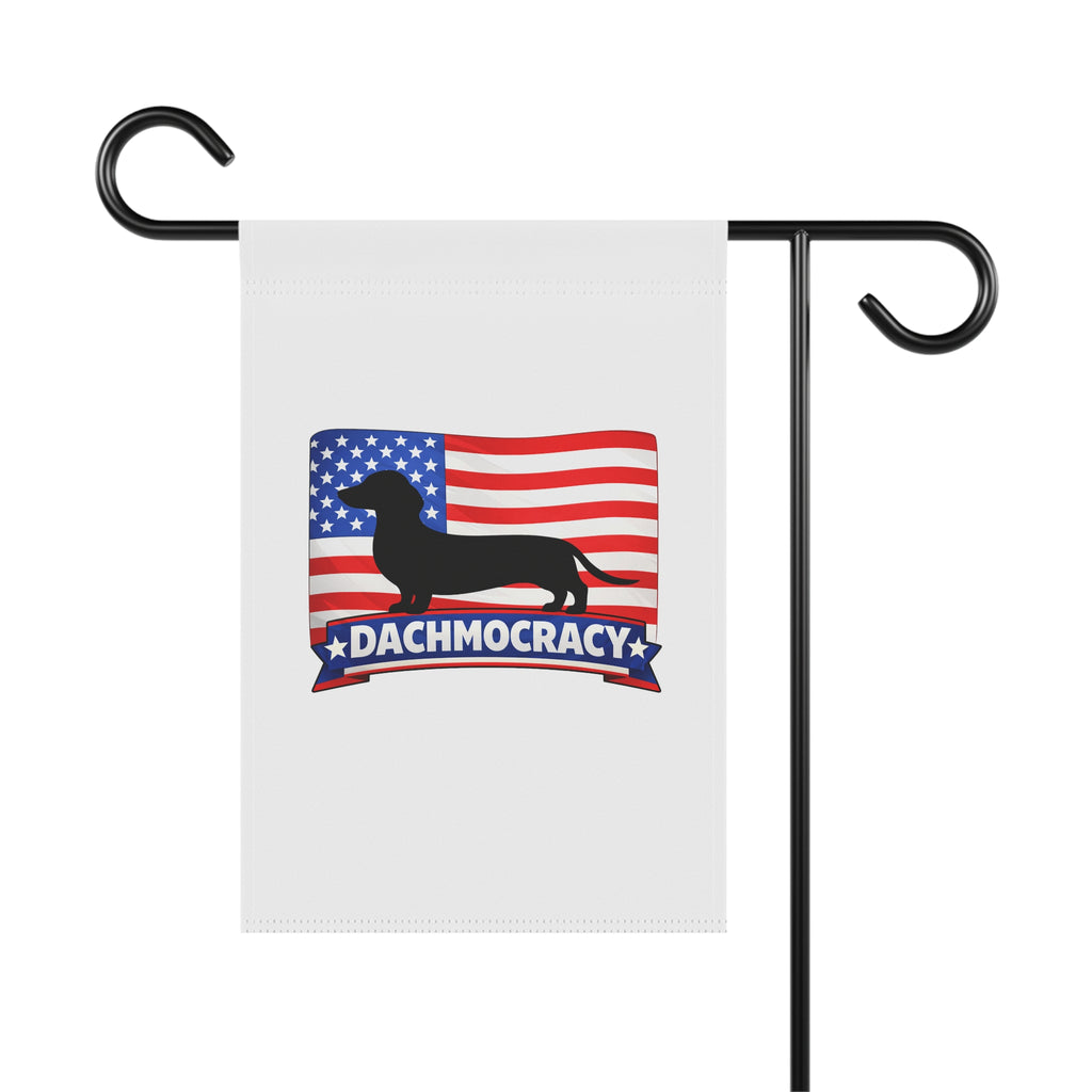 Dachshund 'Dachmocracy' American Flag Garden Flag