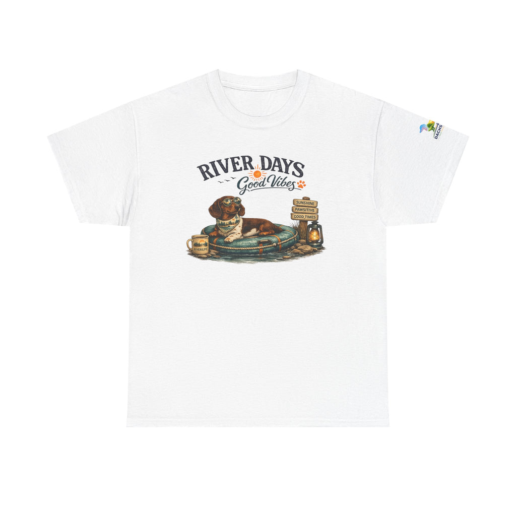 Dachshund River Days T-Shirt – Summer Vibes Wiener Dog Gift Graphic Tee
