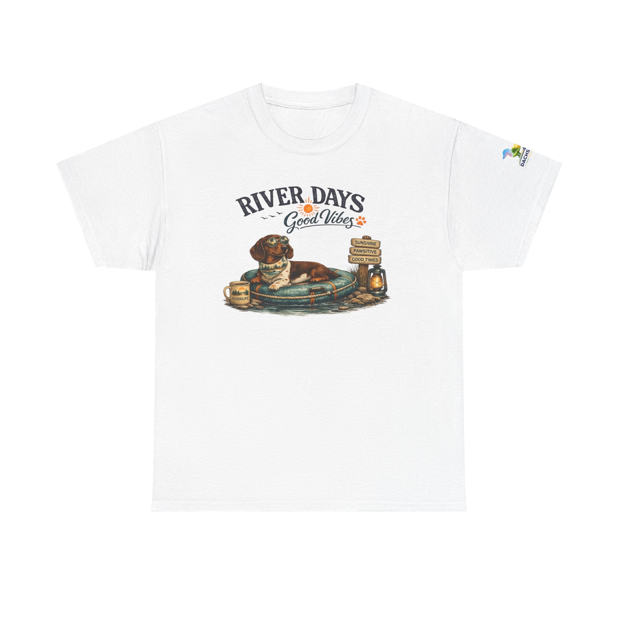 Dachshund River Days T-Shirt – Summer Vibes Wiener Dog Gift Graphic Tee