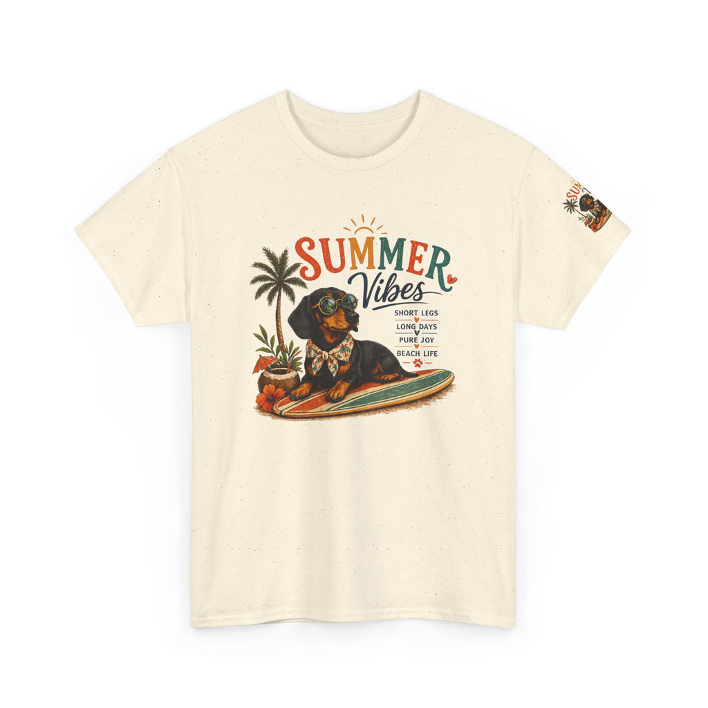 Dachshund SUMMER VIBES Heavy Cotton Tee