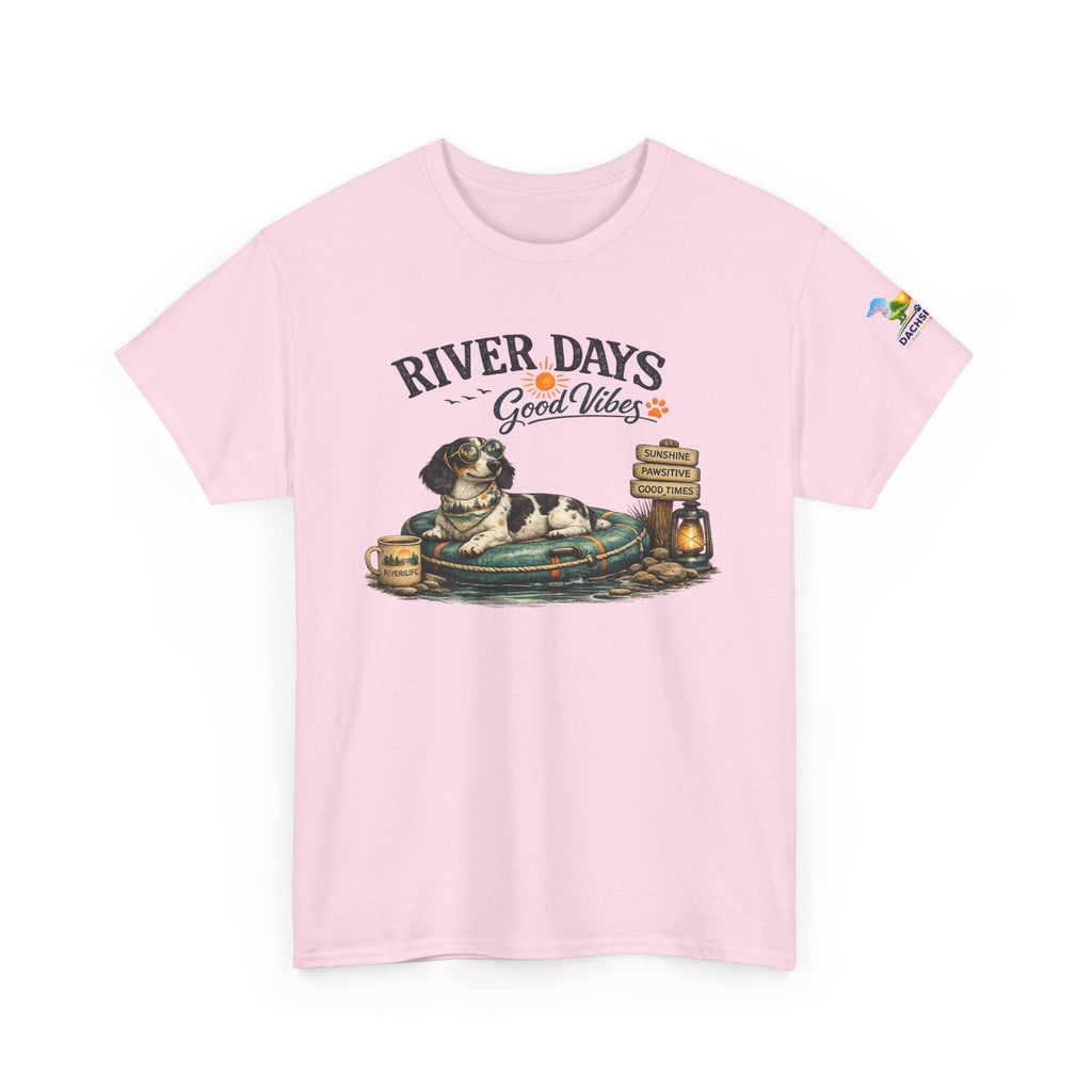 Piebald Dachshund River Days Summer T-Shirt