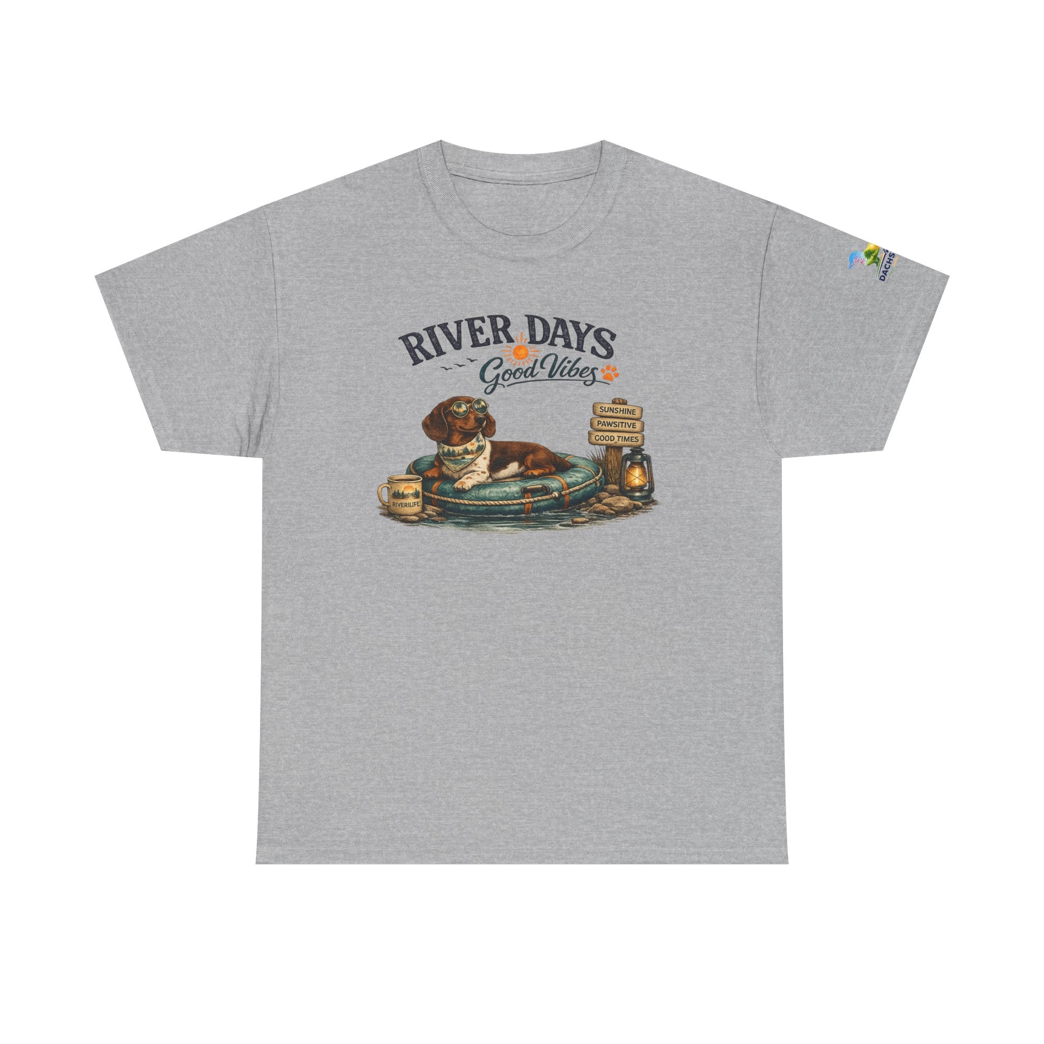 Dachshund River Days T-Shirt – Summer Vibes Wiener Dog Gift Graphic Tee