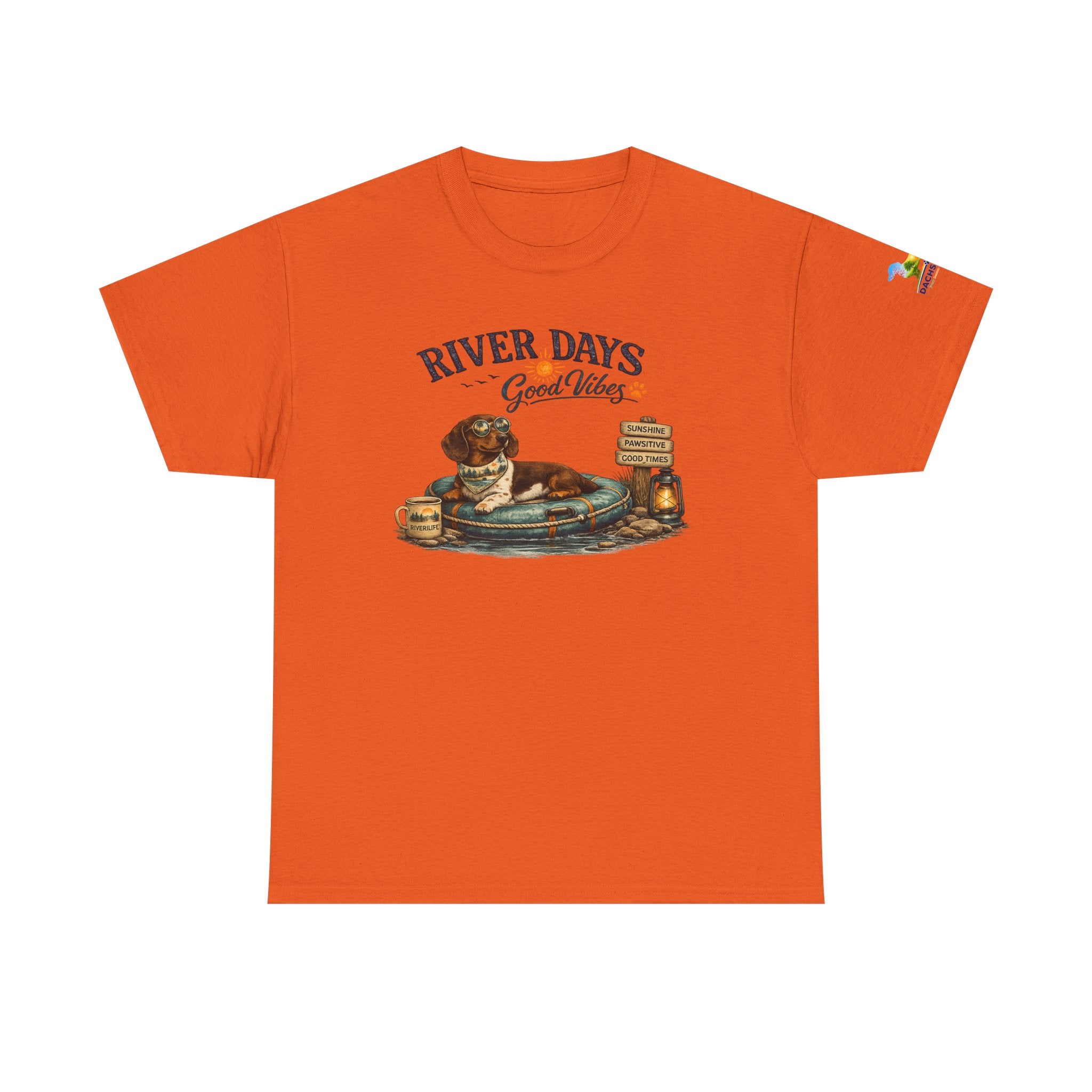 Dachshund River Days T-Shirt – Summer Vibes Wiener Dog Gift Graphic Tee