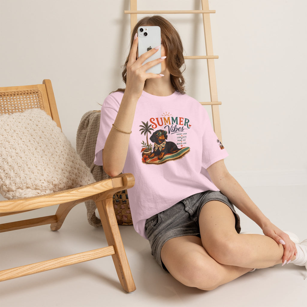 Dachshund Summer T-Shirt – Summer Vibes Wiener Dog Gift Tee