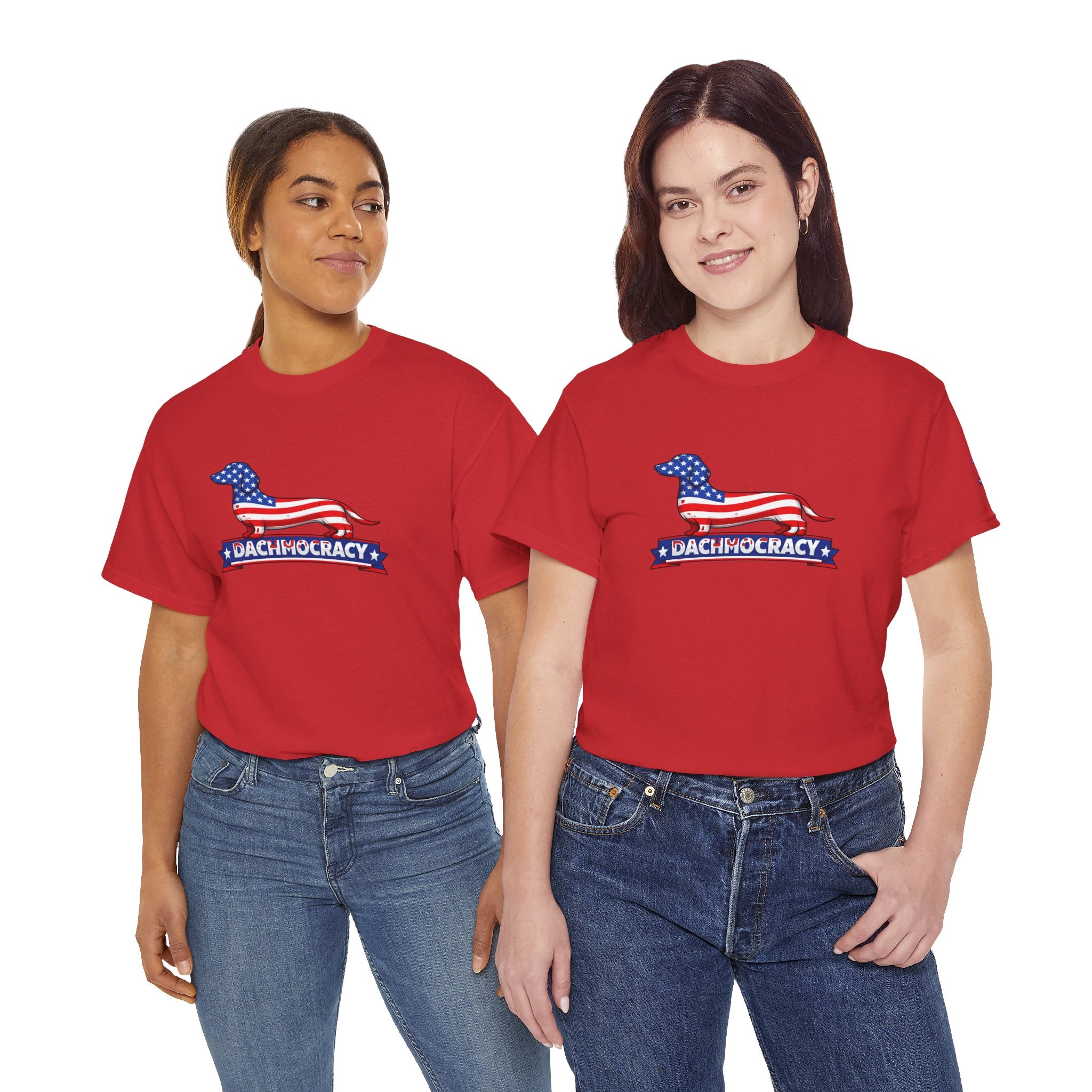 Patriotic Dachshund T-Shirt – American Flag Wiener Dog Graphic Tee