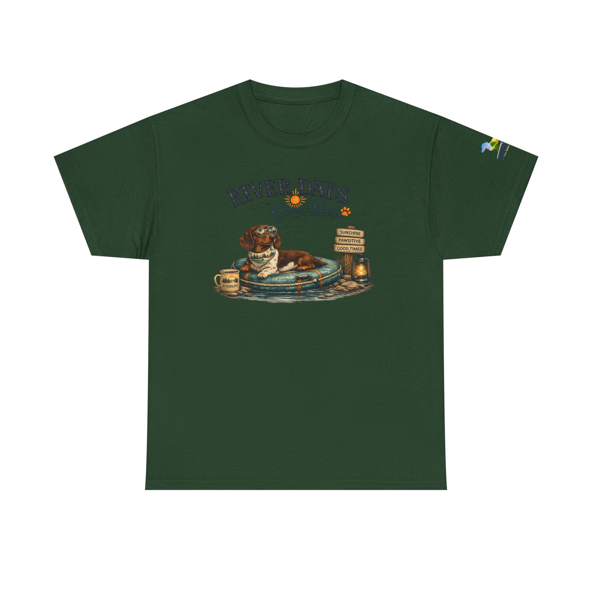 Dachshund River Days T-Shirt – Summer Vibes Wiener Dog Gift Graphic Tee