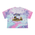 Dachshund LAKE DAYS SUMMER Women's Tie-Dye Crop Tee