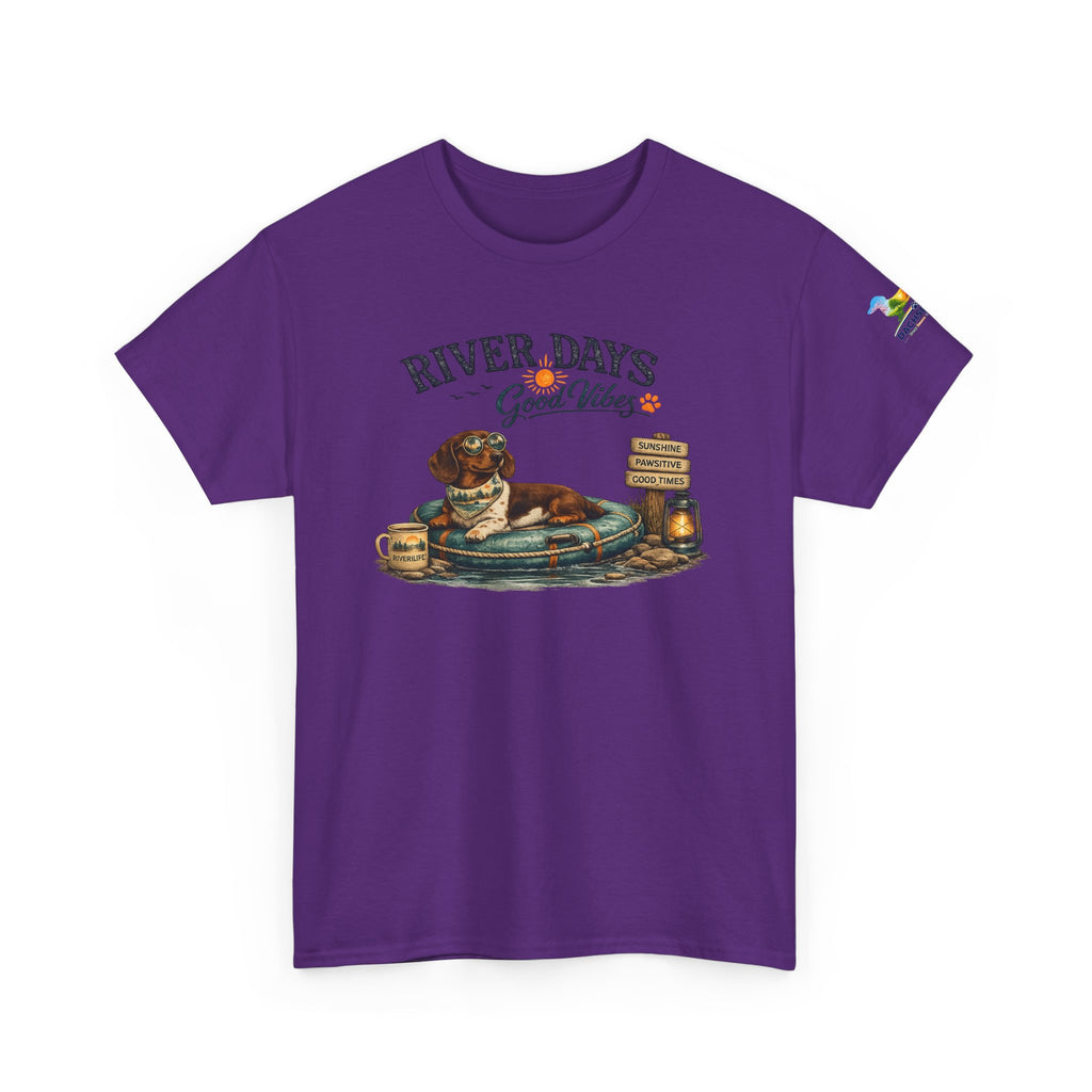 Dachshund River Days T-Shirt – Summer Vibes Wiener Dog Gift Graphic Tee