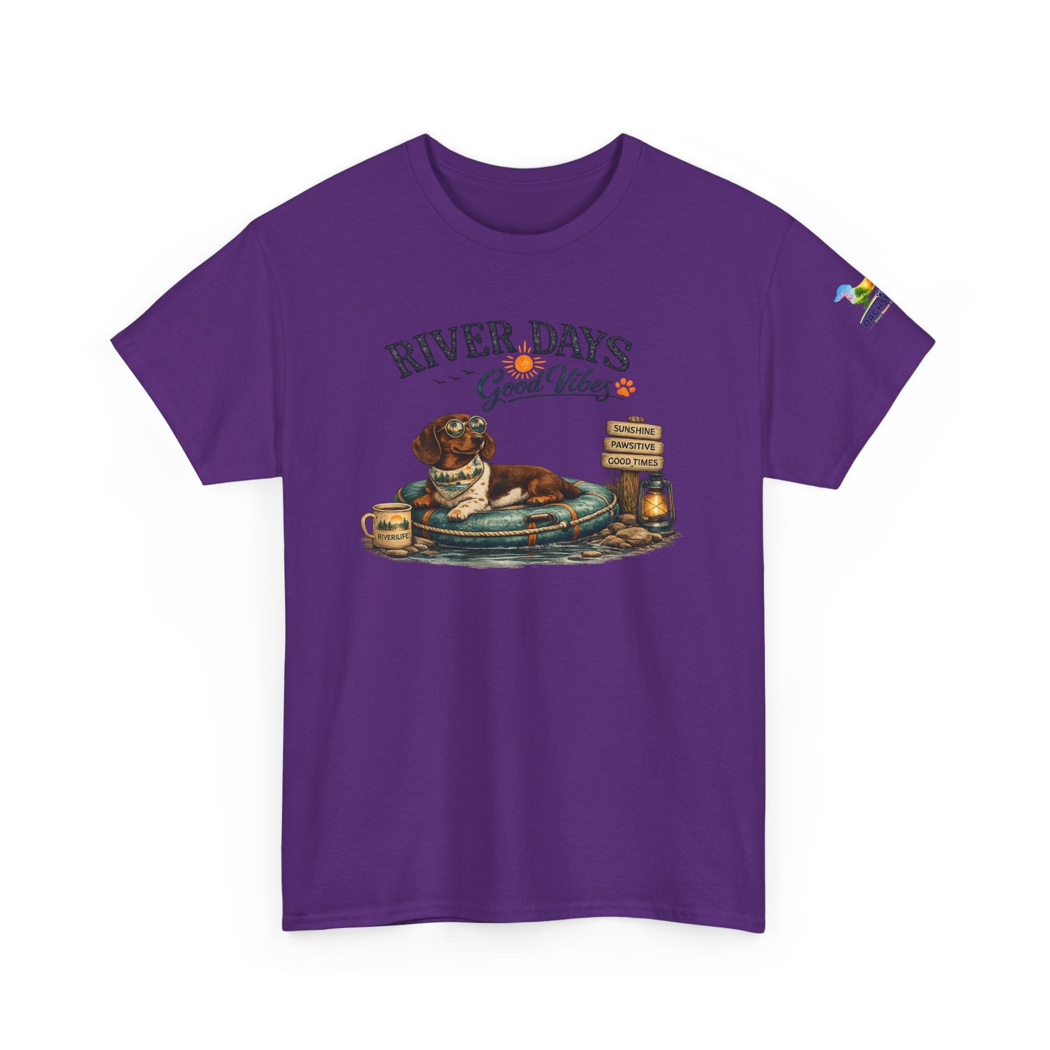 Dachshund River Days T-Shirt – Summer Vibes Wiener Dog Gift Graphic Tee
