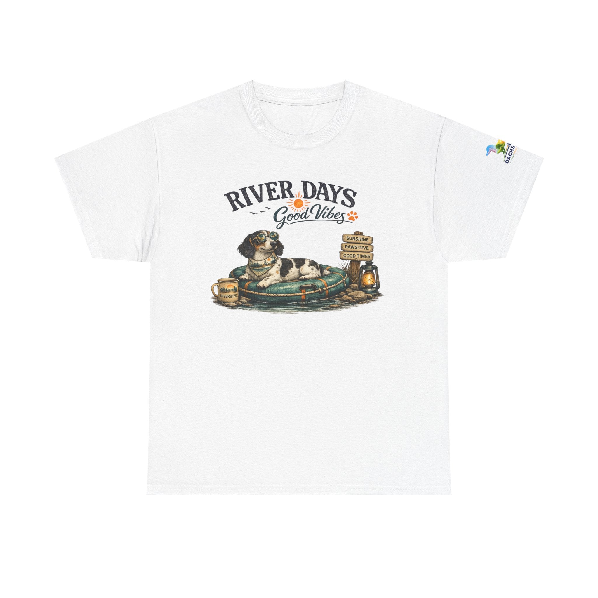 Piebald Dachshund River Days Summer T-Shirt