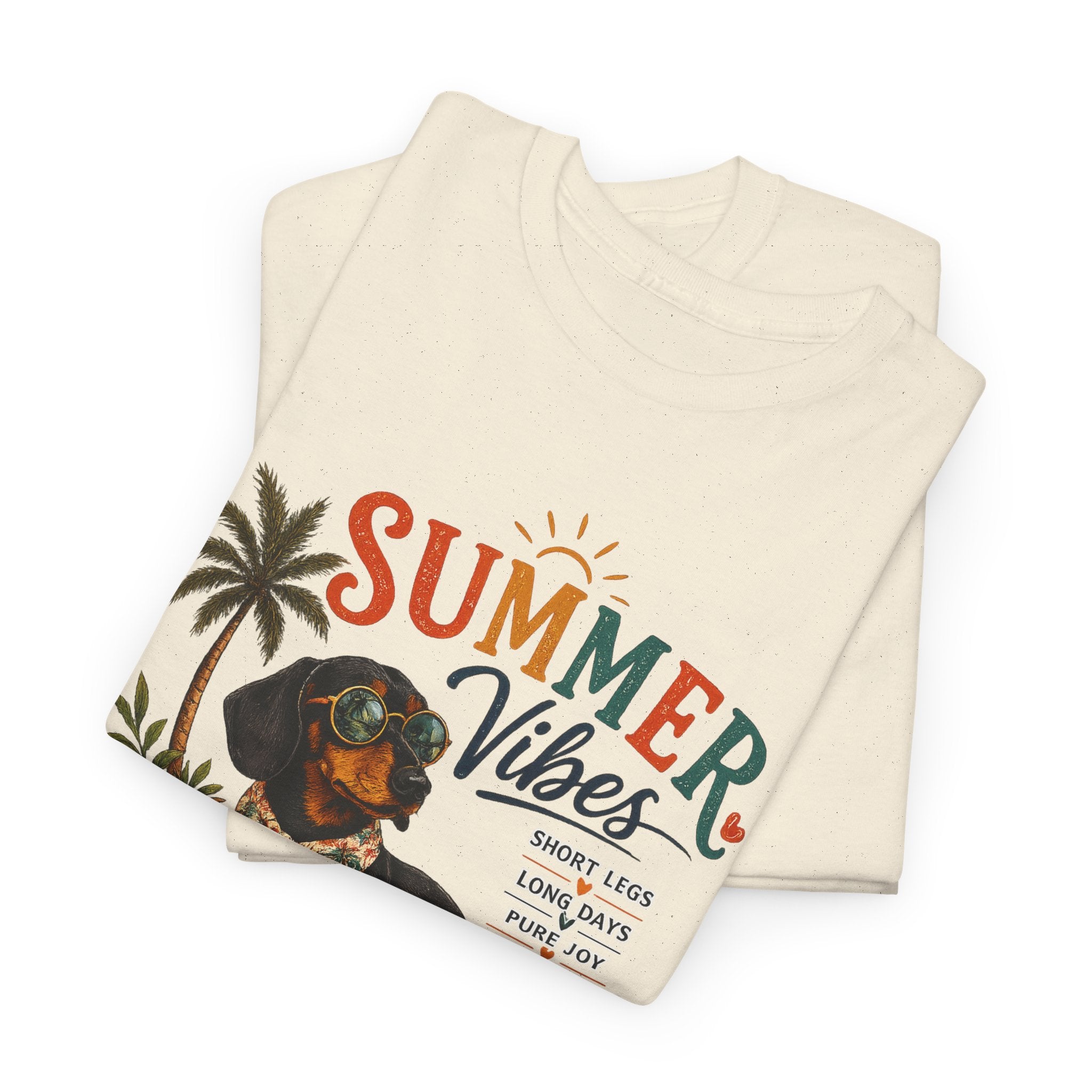 Dachshund Summer T-Shirt – Summer Vibes Wiener Dog Gift Tee