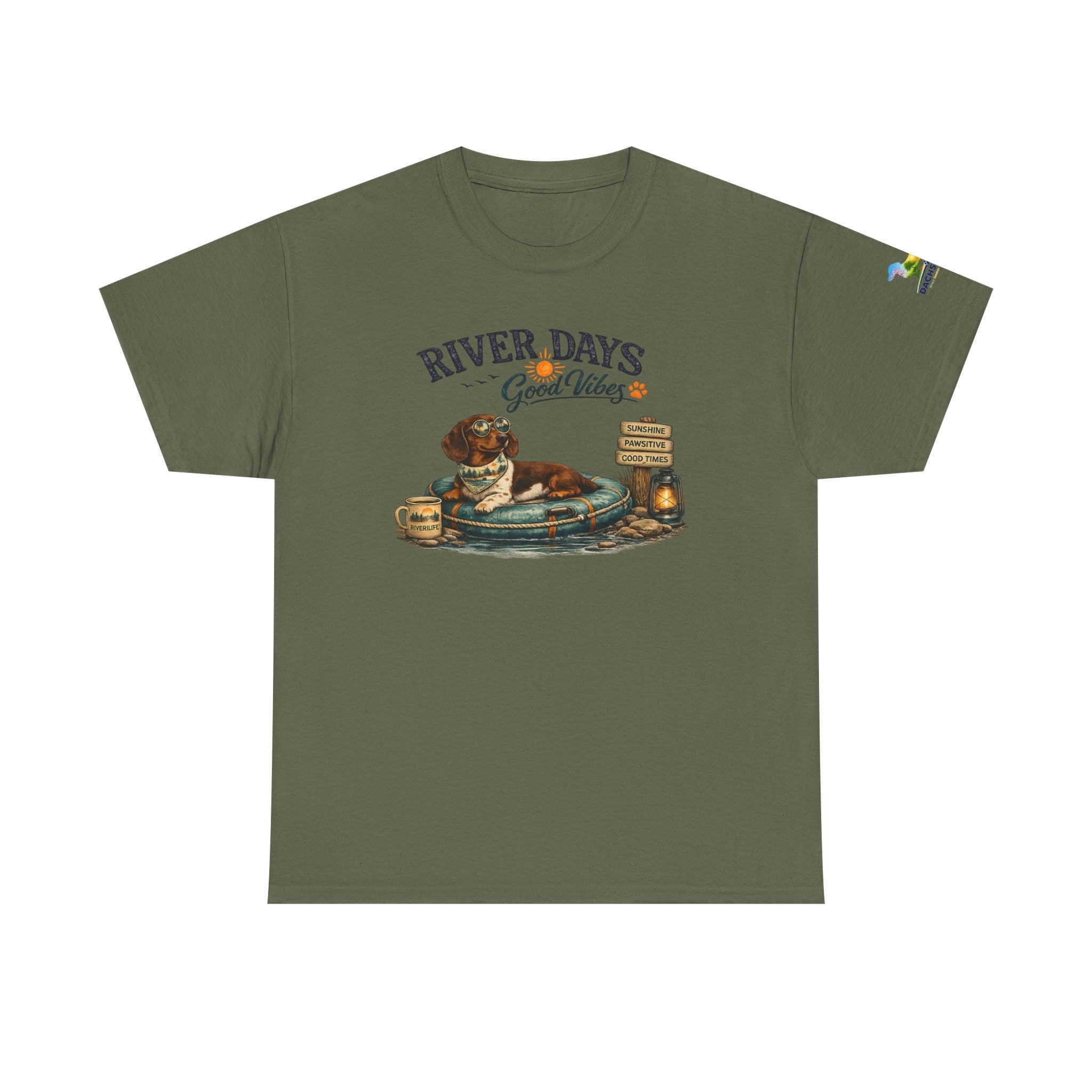 Dachshund River Days T-Shirt – Summer Vibes Wiener Dog Gift Graphic Tee