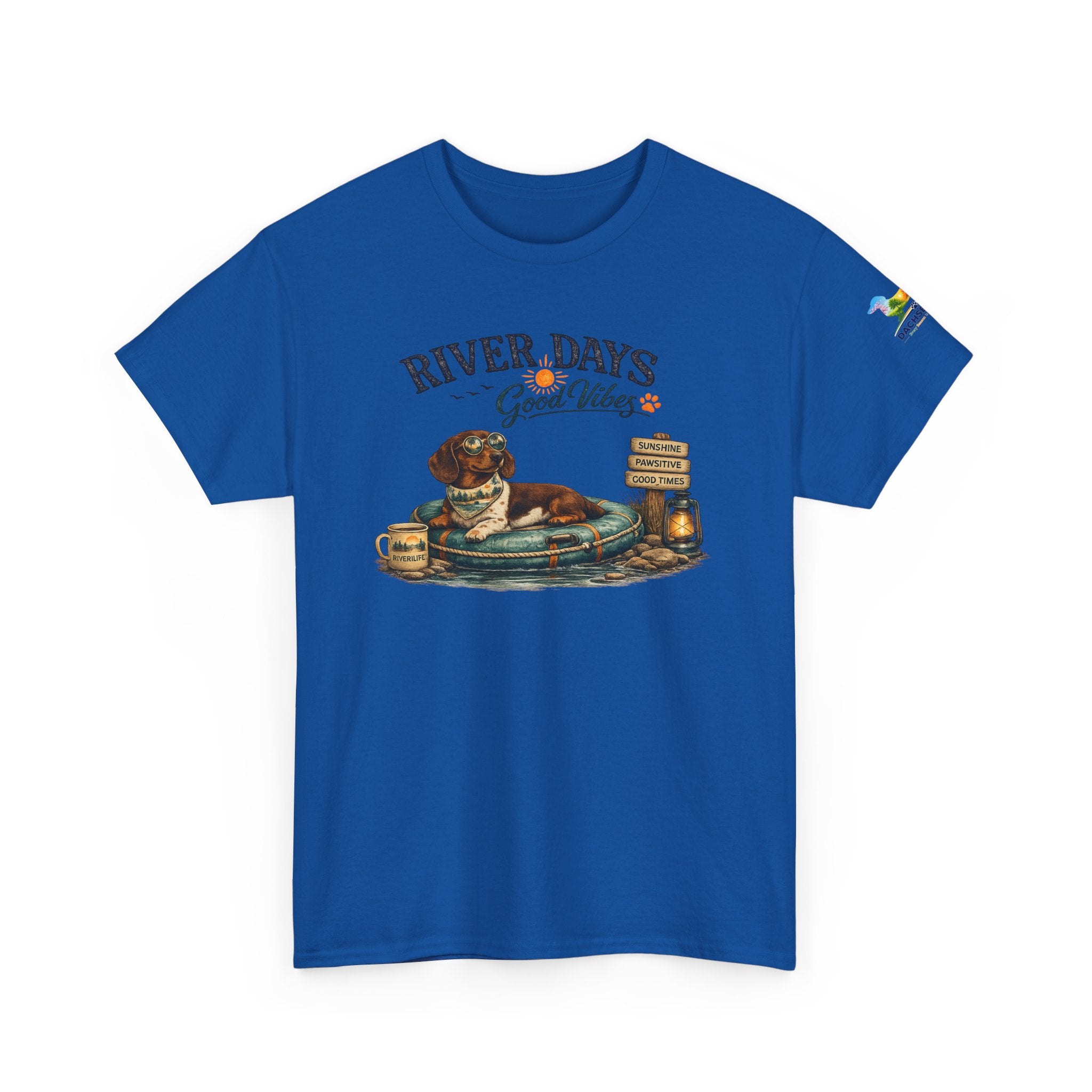 Dachshund River Days T-Shirt – Summer Vibes Wiener Dog Gift Graphic Tee