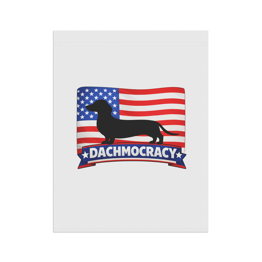 Dachshund 'Dachmocracy' American Flag Garden Flag
