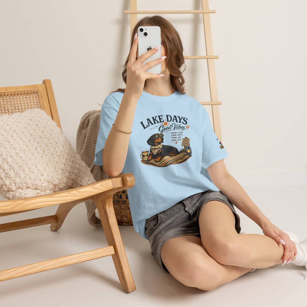 Dachshund Lake T-Shirt – Lake Days Wiener Dog Gift for Dog Lovers