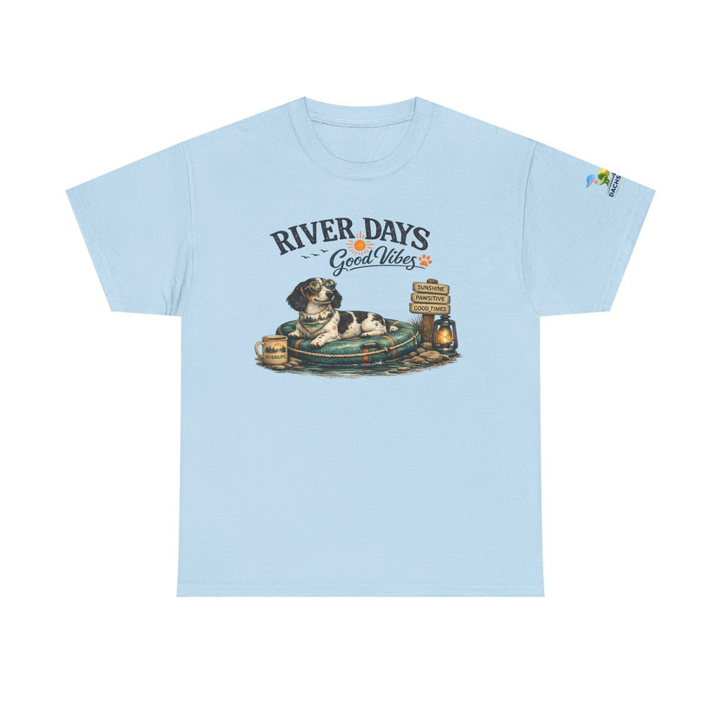 Piebald Dachshund River Days Summer T-Shirt