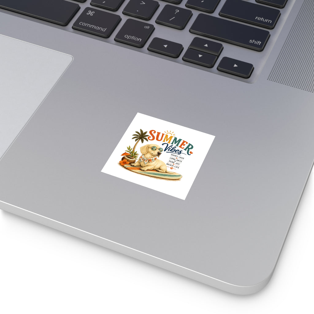 Dachshund Square Stickers – Indoor/Outdoor
