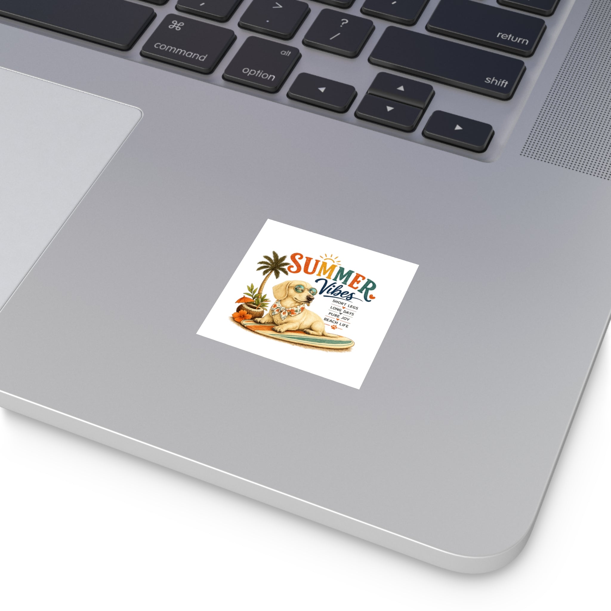 Dachshund Square Stickers – Indoor/Outdoor