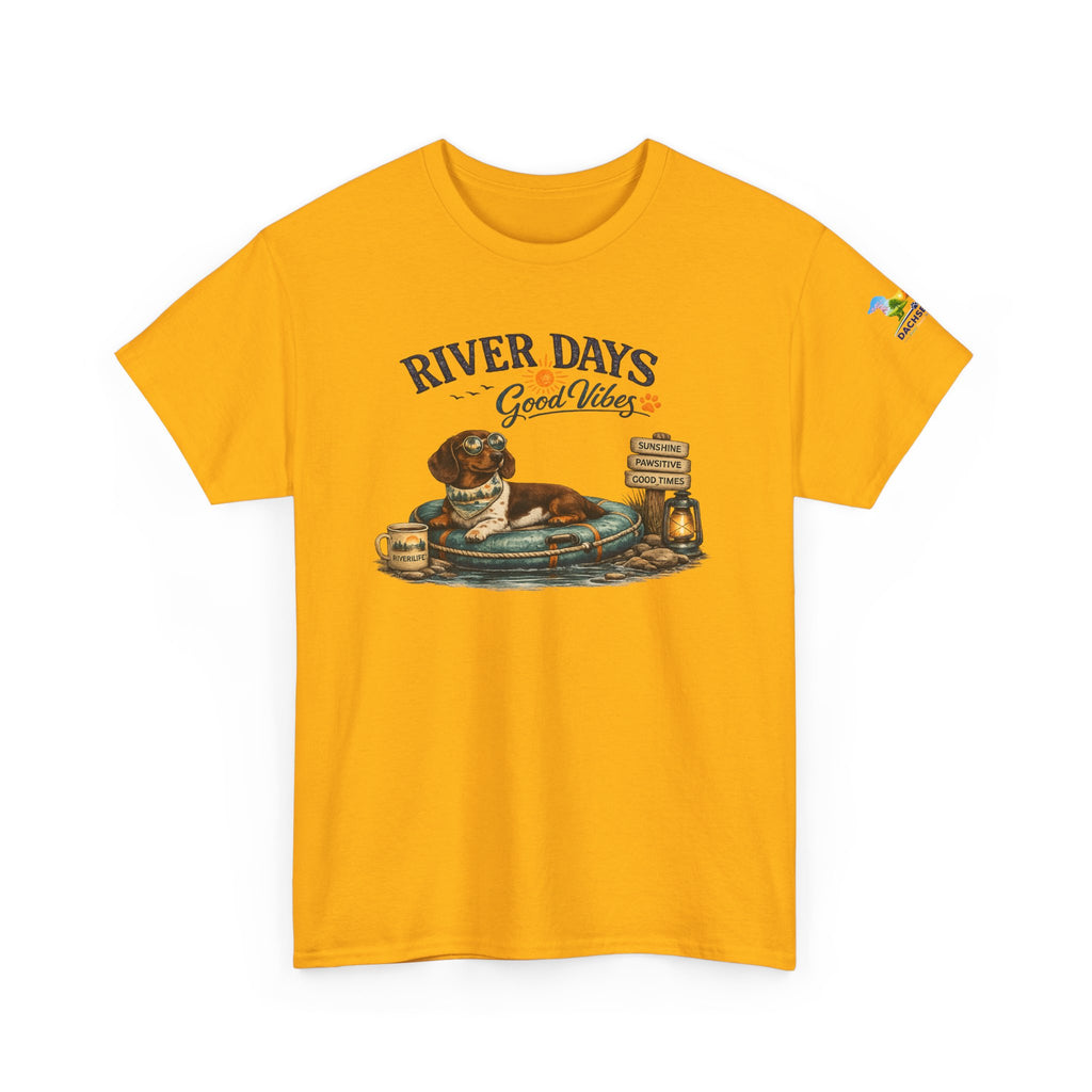 Dachshund River Days T-Shirt – Summer Vibes Wiener Dog Gift Graphic Tee