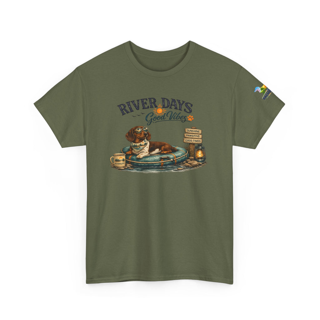 Dachshund River Days T-Shirt – Summer Vibes Wiener Dog Gift Graphic Tee