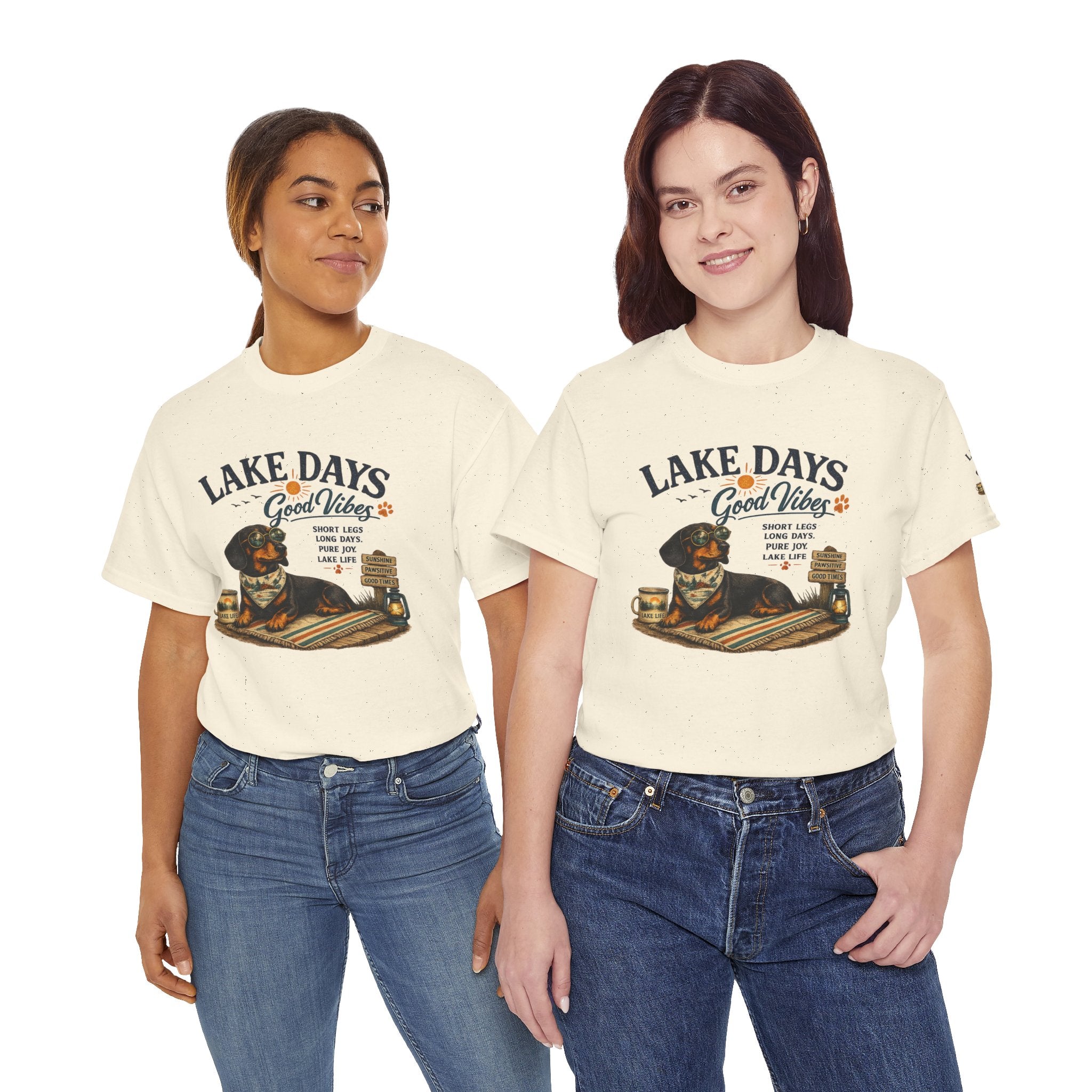 Dachshund Lake T-Shirt – Lake Days Wiener Dog Gift for Dog Lovers