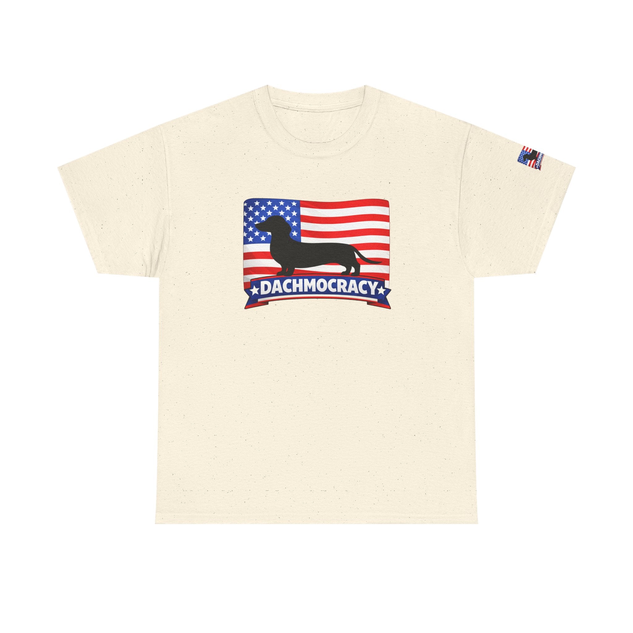 T-Shirt | 'Dachmocracy' American Flag Dachshund Patriotic Tee – 4th of July, Dog Lover Gift