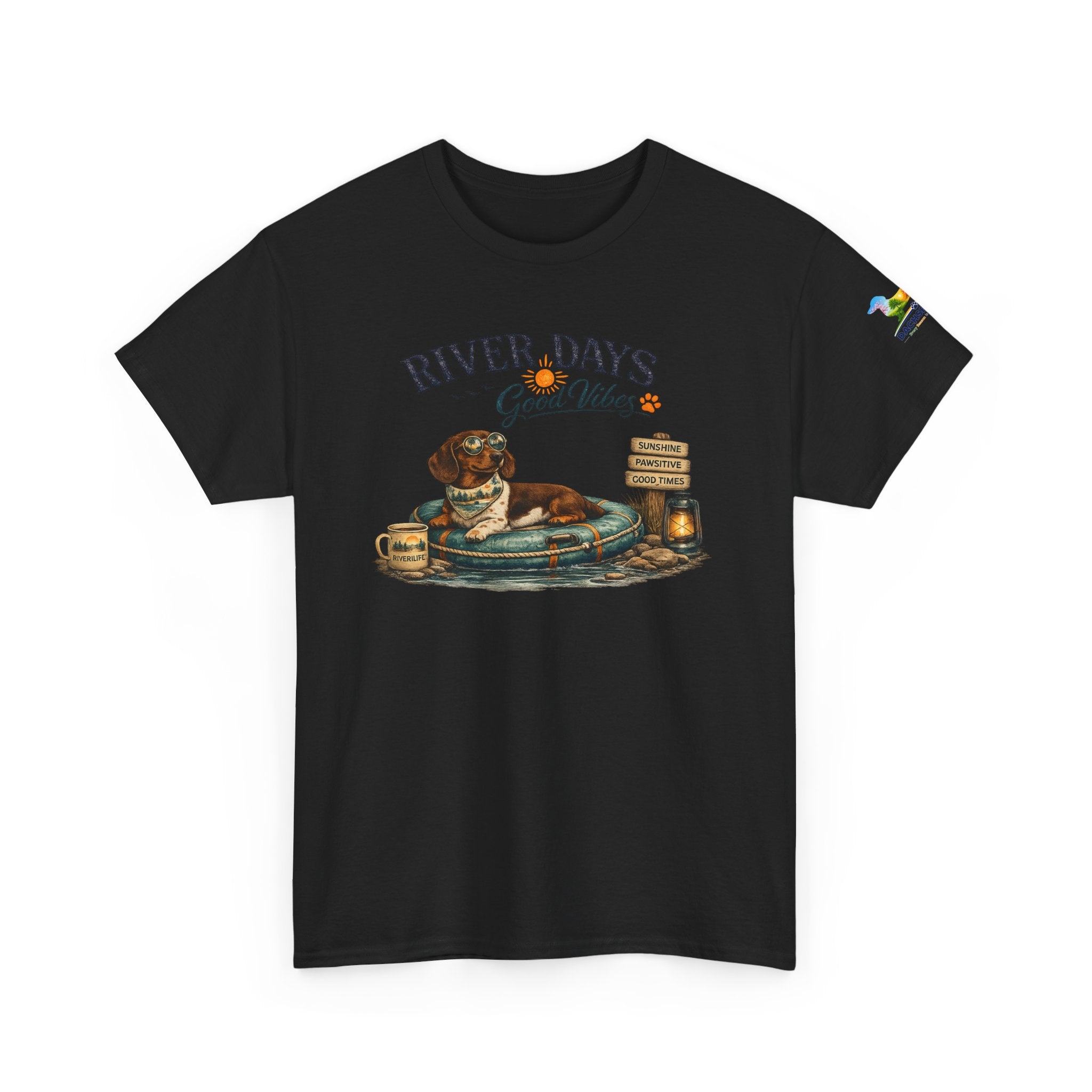 Dachshund River Days T-Shirt – Summer Vibes Wiener Dog Gift Graphic Tee