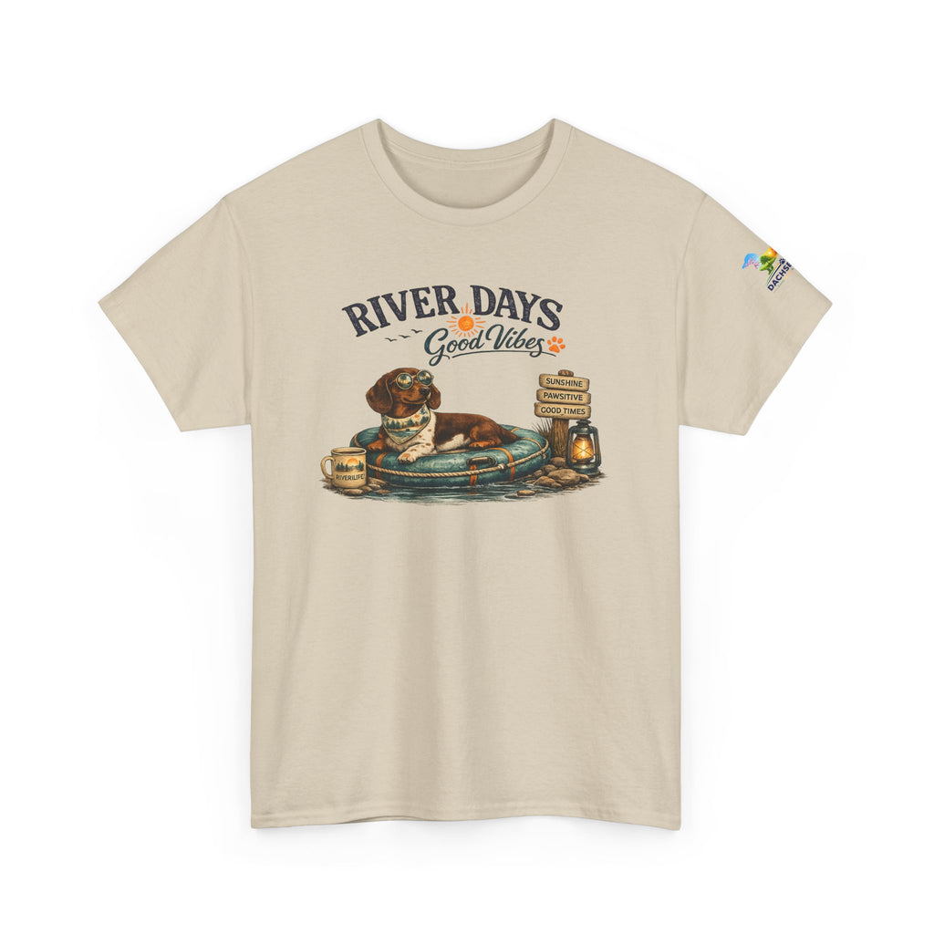 Dachshund River Days T-Shirt – Summer Vibes Wiener Dog Gift Graphic Tee