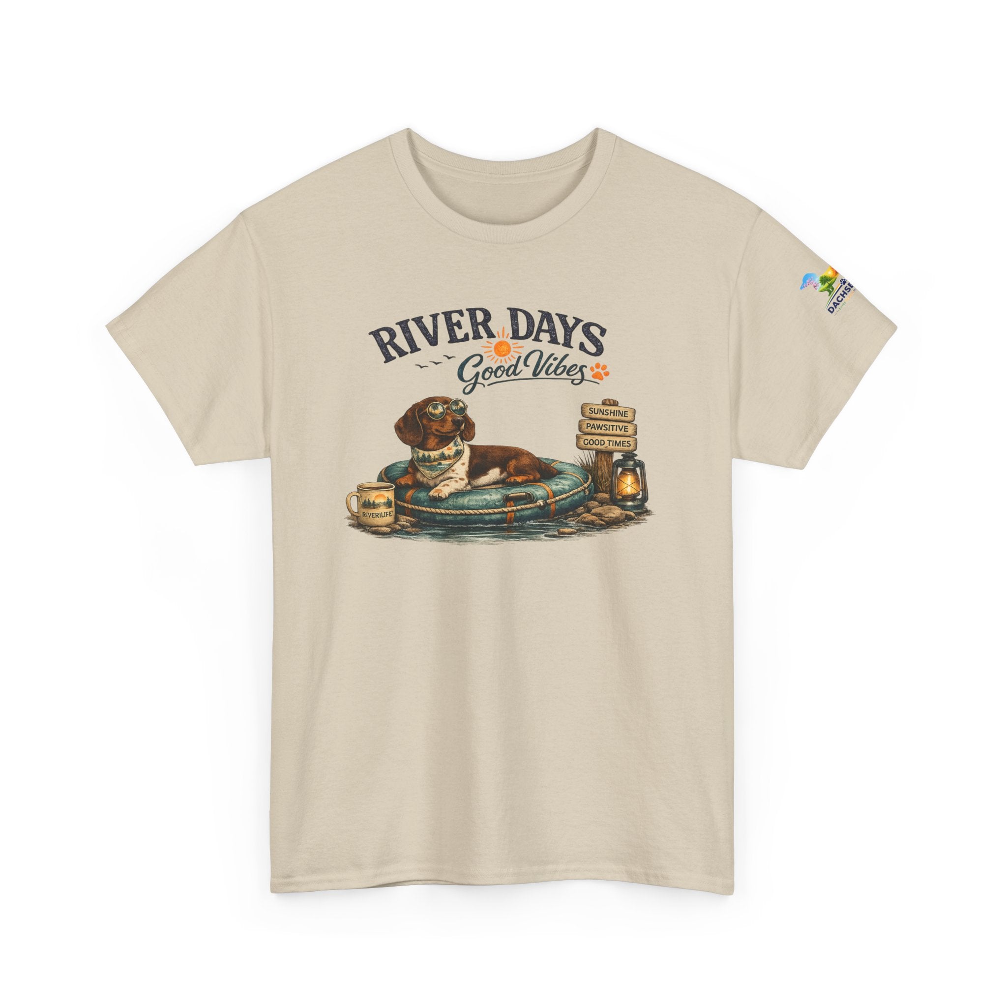 Dachshund River Days T-Shirt – Summer Vibes Wiener Dog Gift Graphic Tee
