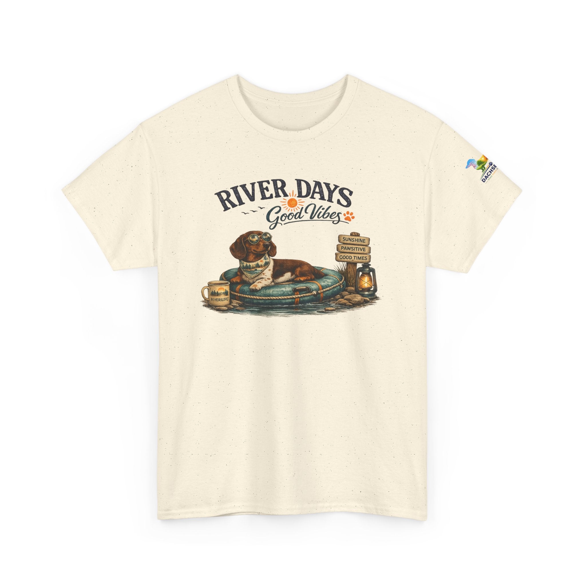 Dachshund River Days T-Shirt – Summer Vibes Wiener Dog Gift Graphic Tee